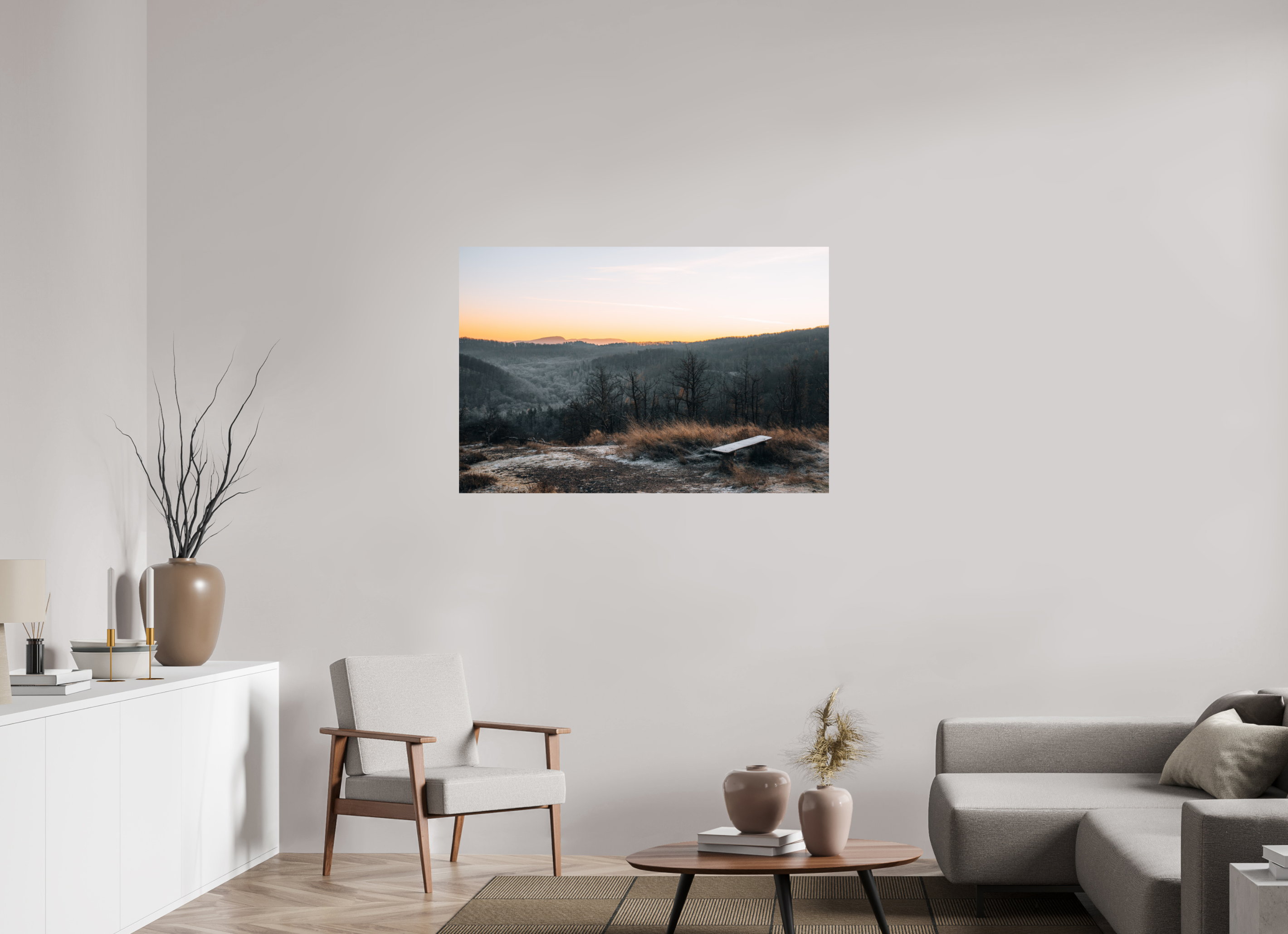 120 x 80 cm, Premium - Hahnemühle Photo Rag Baryta Breitengescheid Sunrise