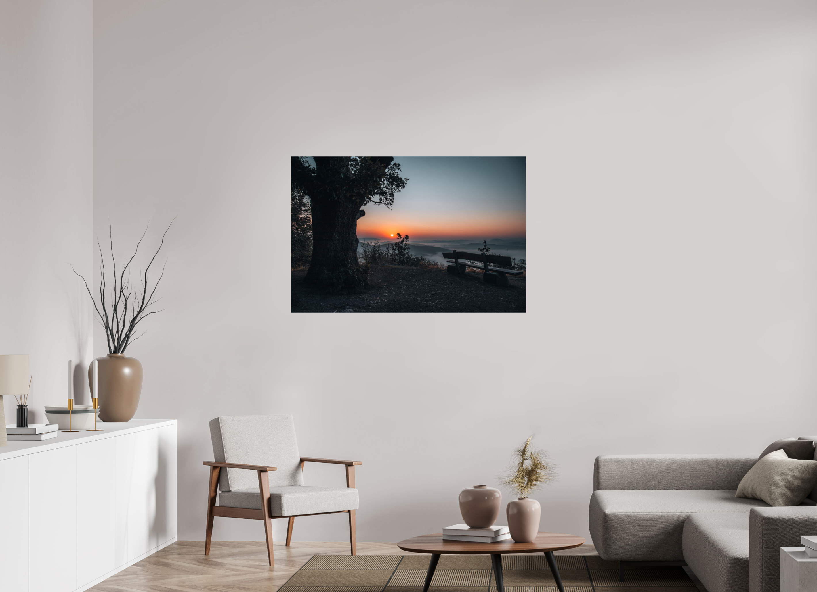 120 x 80 cm, Premium - Hahnemühle Photo Rag Baryta Drachenstein Sunrise 2