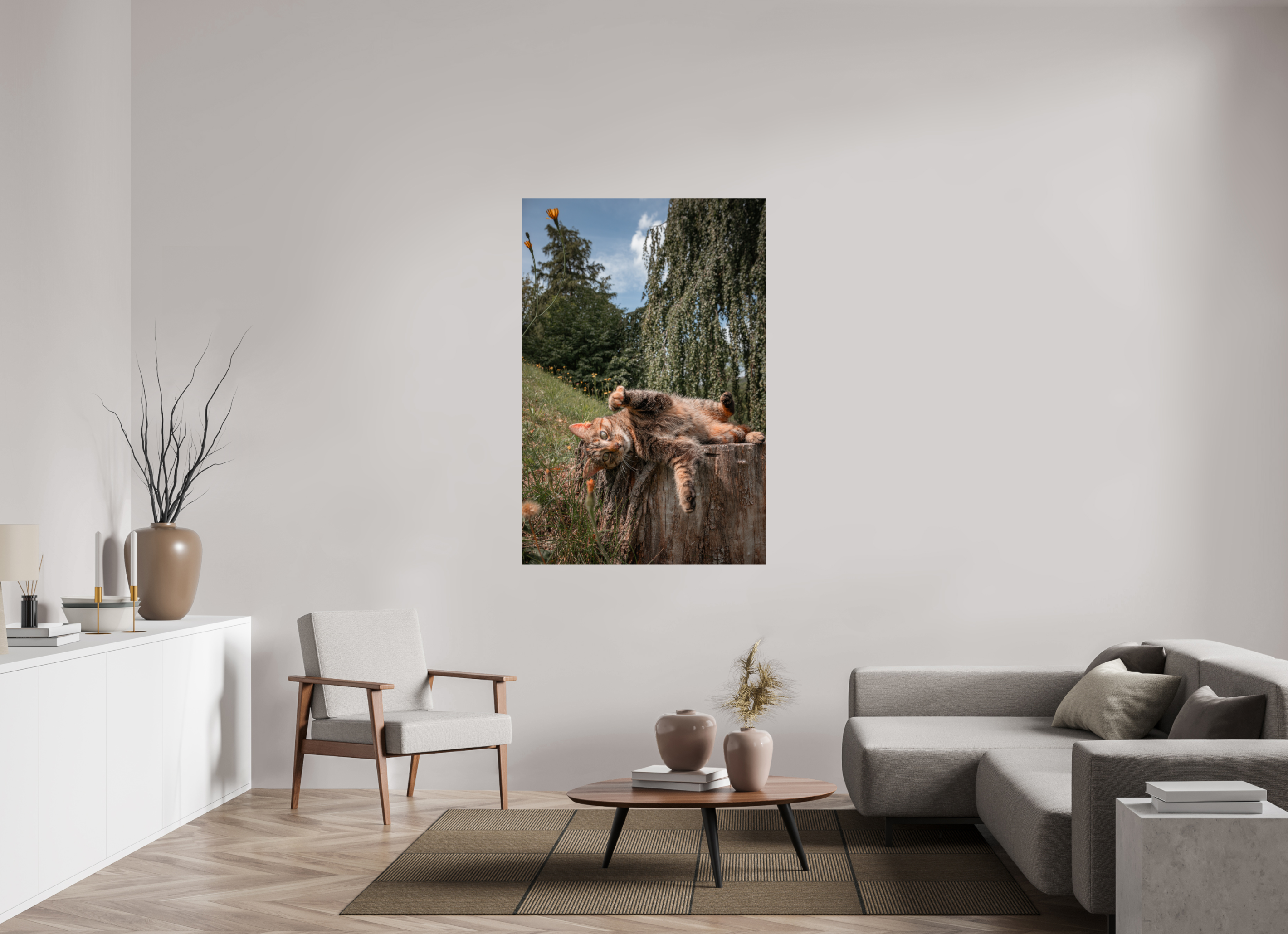 100 x 150 cm, Premium - Hahnemühle Photo Rag Baryta Wild Cat