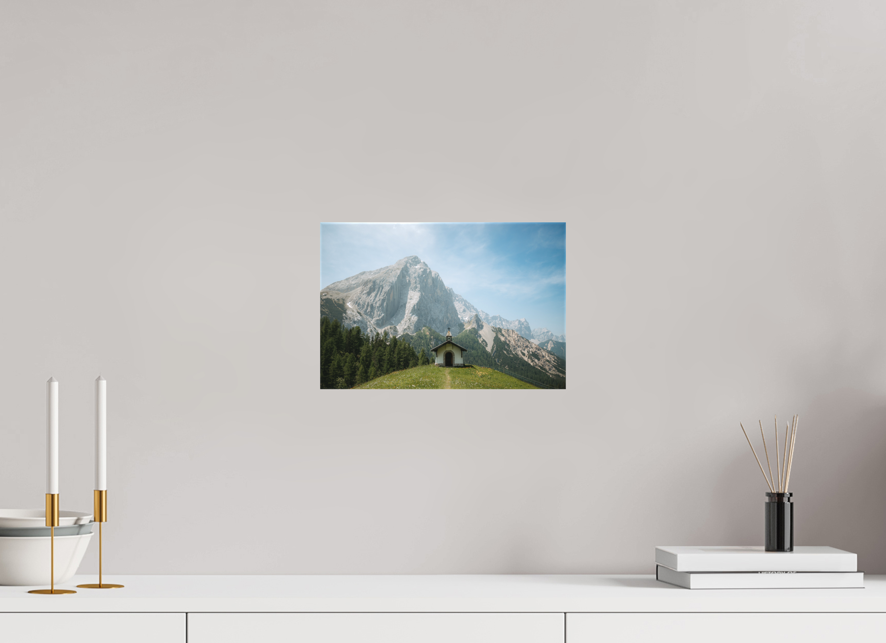 30 x 20 cm, Leinwandprint, matt Karwendel 1