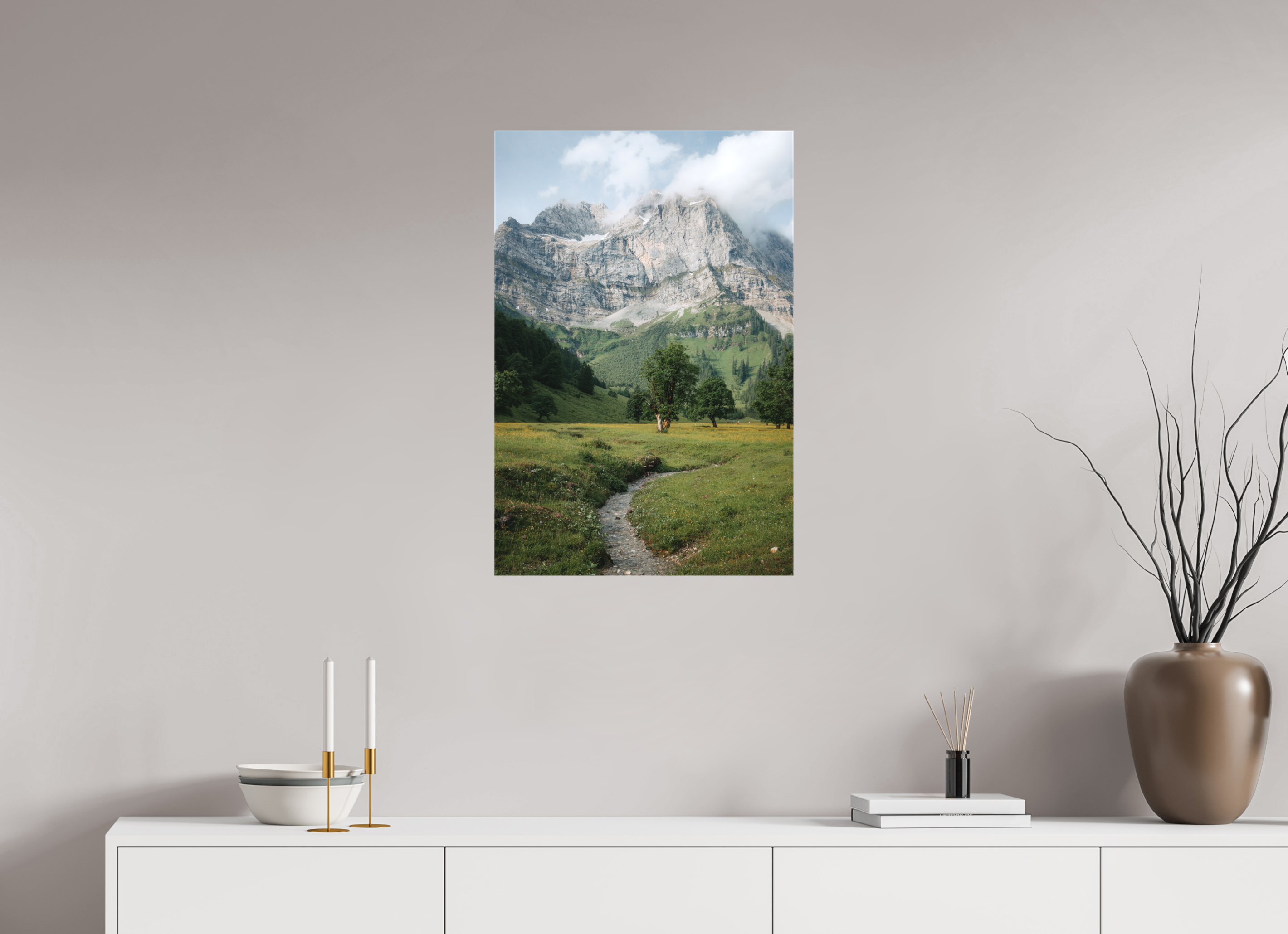 50 x 75 cm, Leinwandprint, matt Karwendel 6