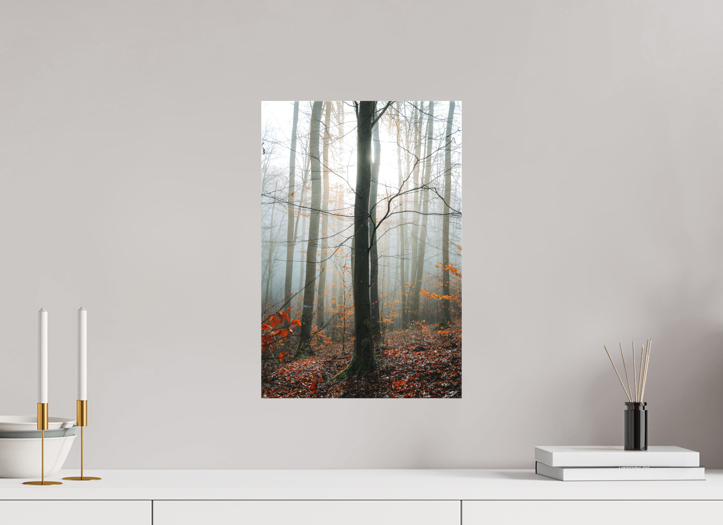 30 x 45 cm, Leinwandprint, matt Januarsonne