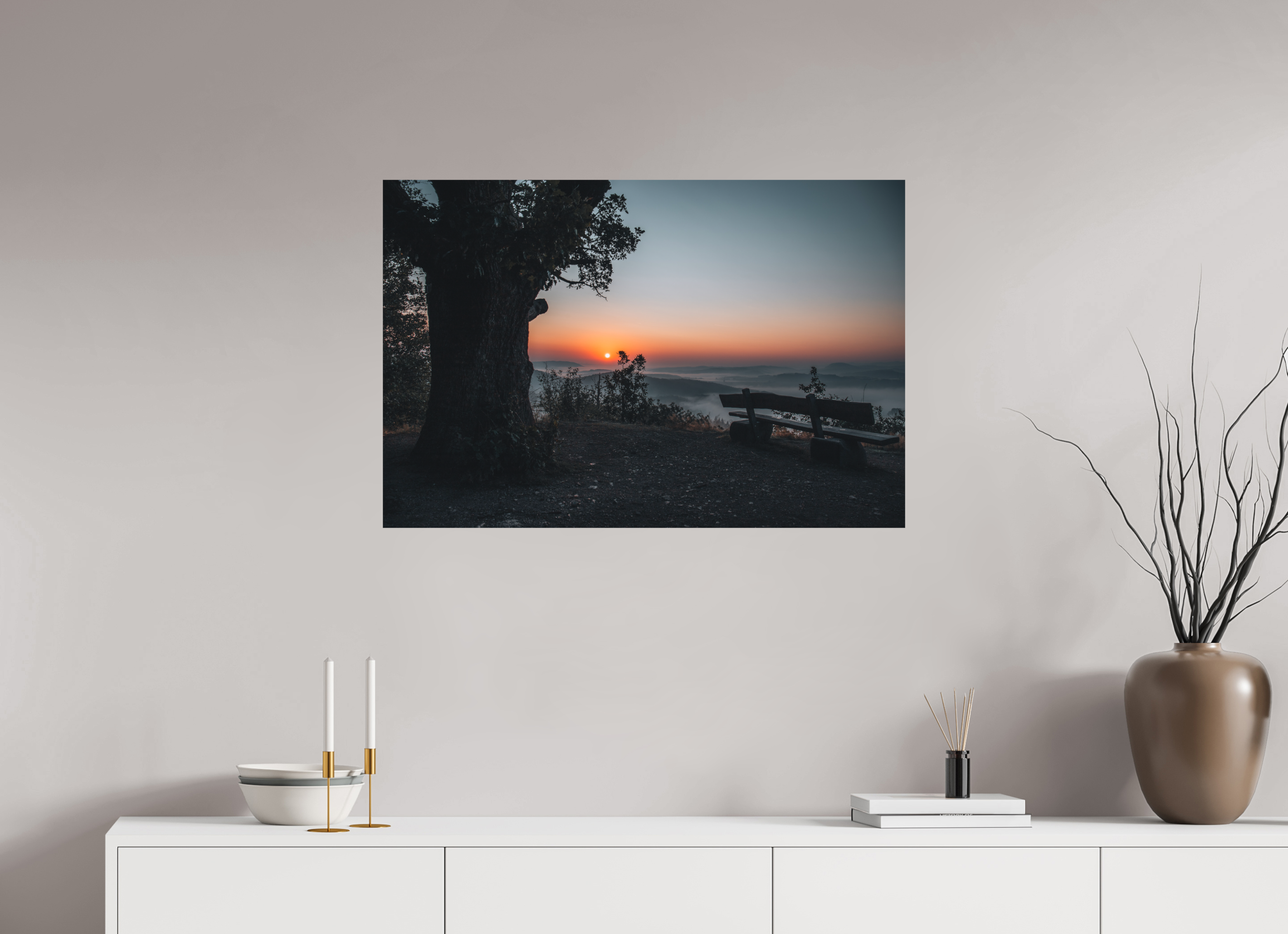 90 x 60 cm, Standard - Fuji Crystal Archive Silk Drachenstein Sunrise 2