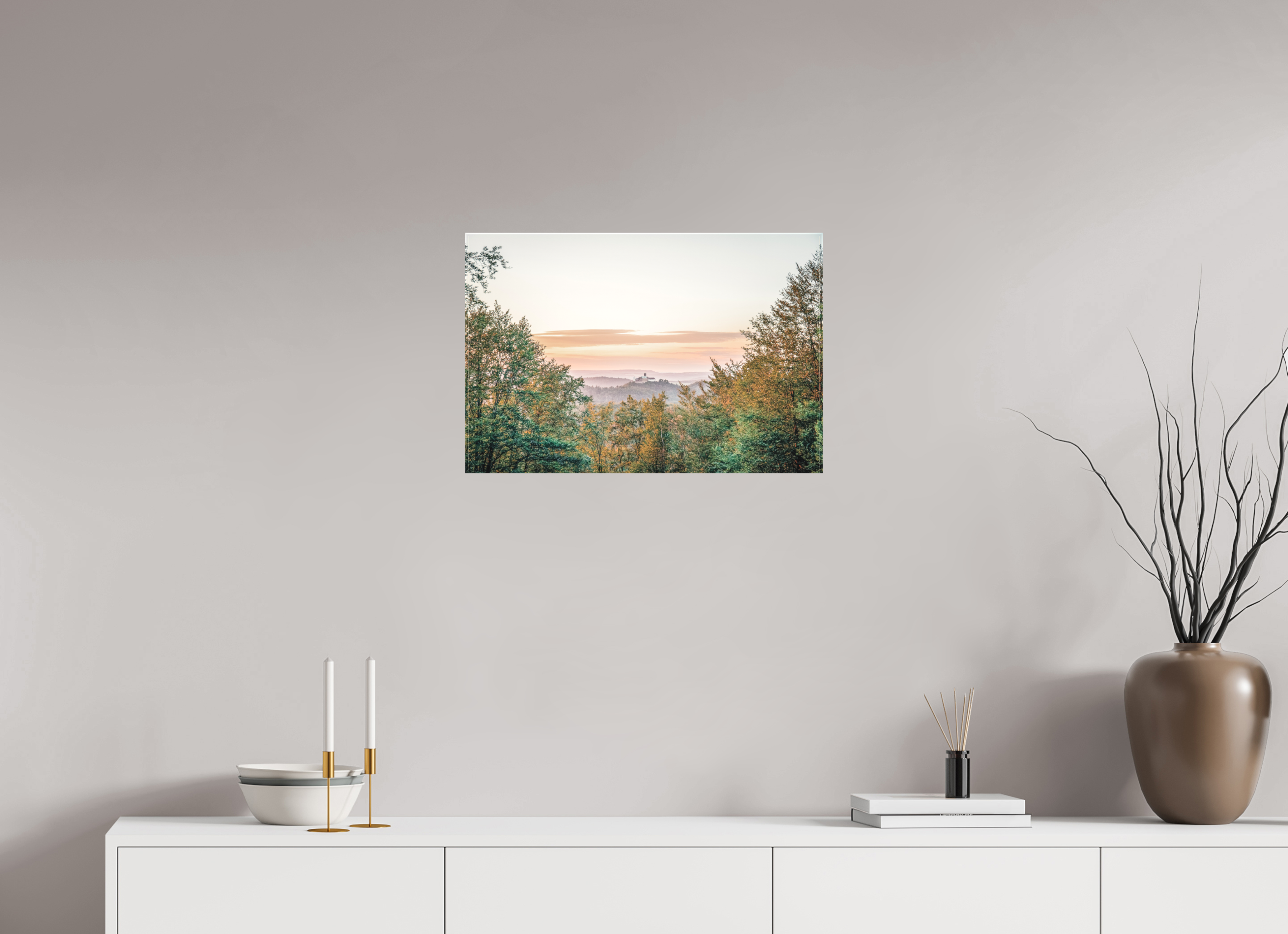 60 x 40 cm, Leinwandprint, matt Marienblick