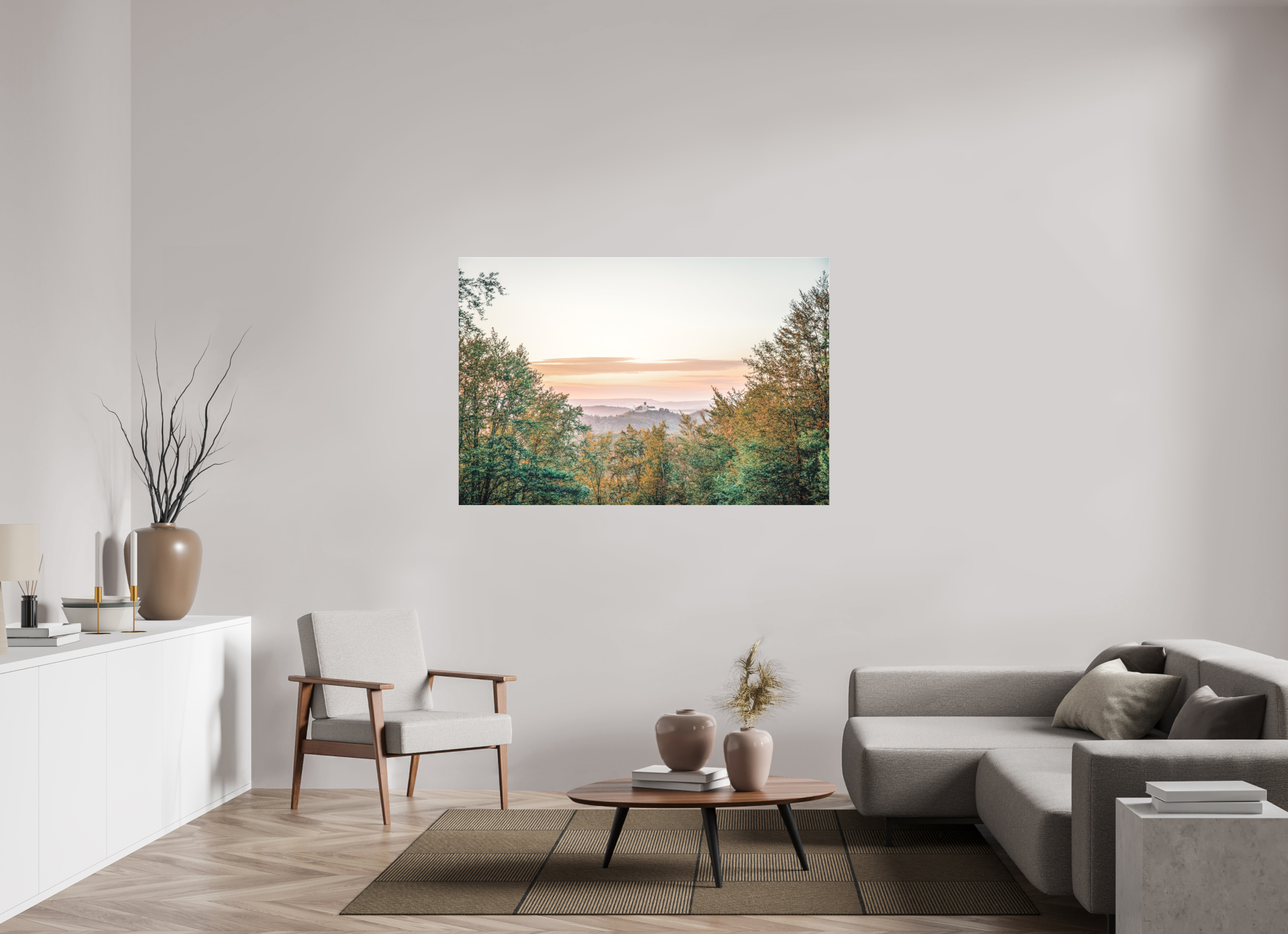 150 x 100 cm, Leinwandprint, matt Marienblick