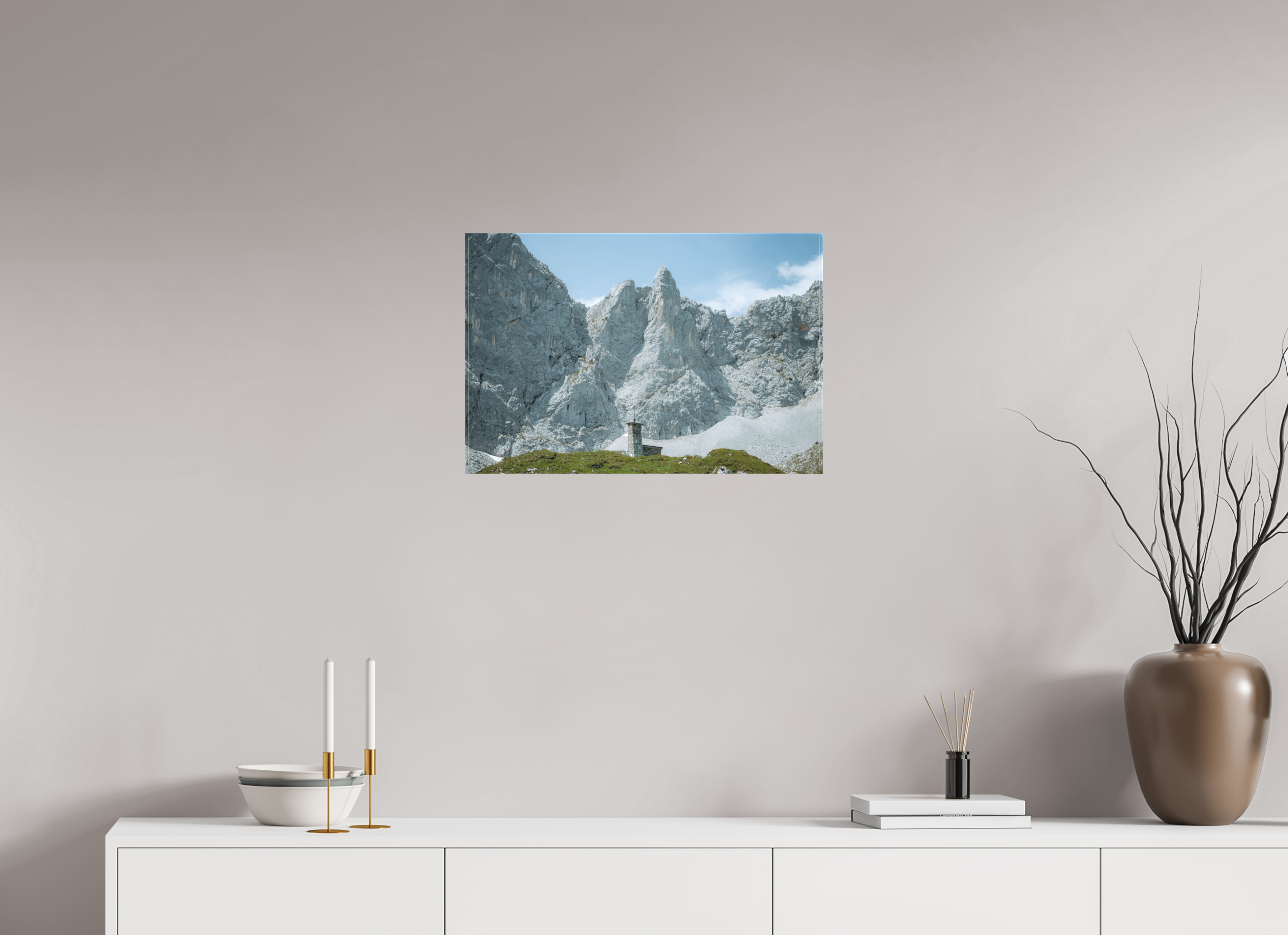 60 x 40 cm, Leinwandprint, matt Karwendel 5