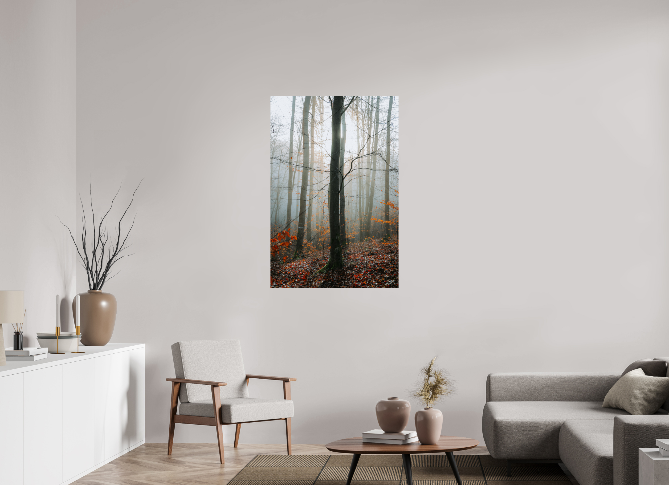 80 x 120 cm, Premium - Hahnemühle Photo Rag Baryta Januarsonne