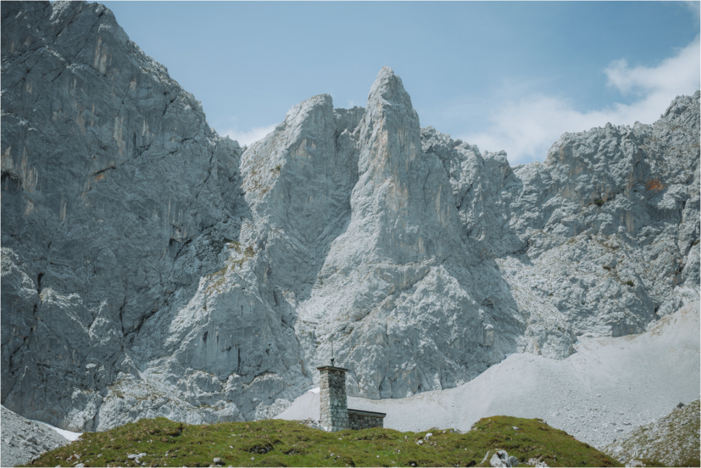 Naturaufnahme aus dem Karwendelgebirge – alpine Landschaft