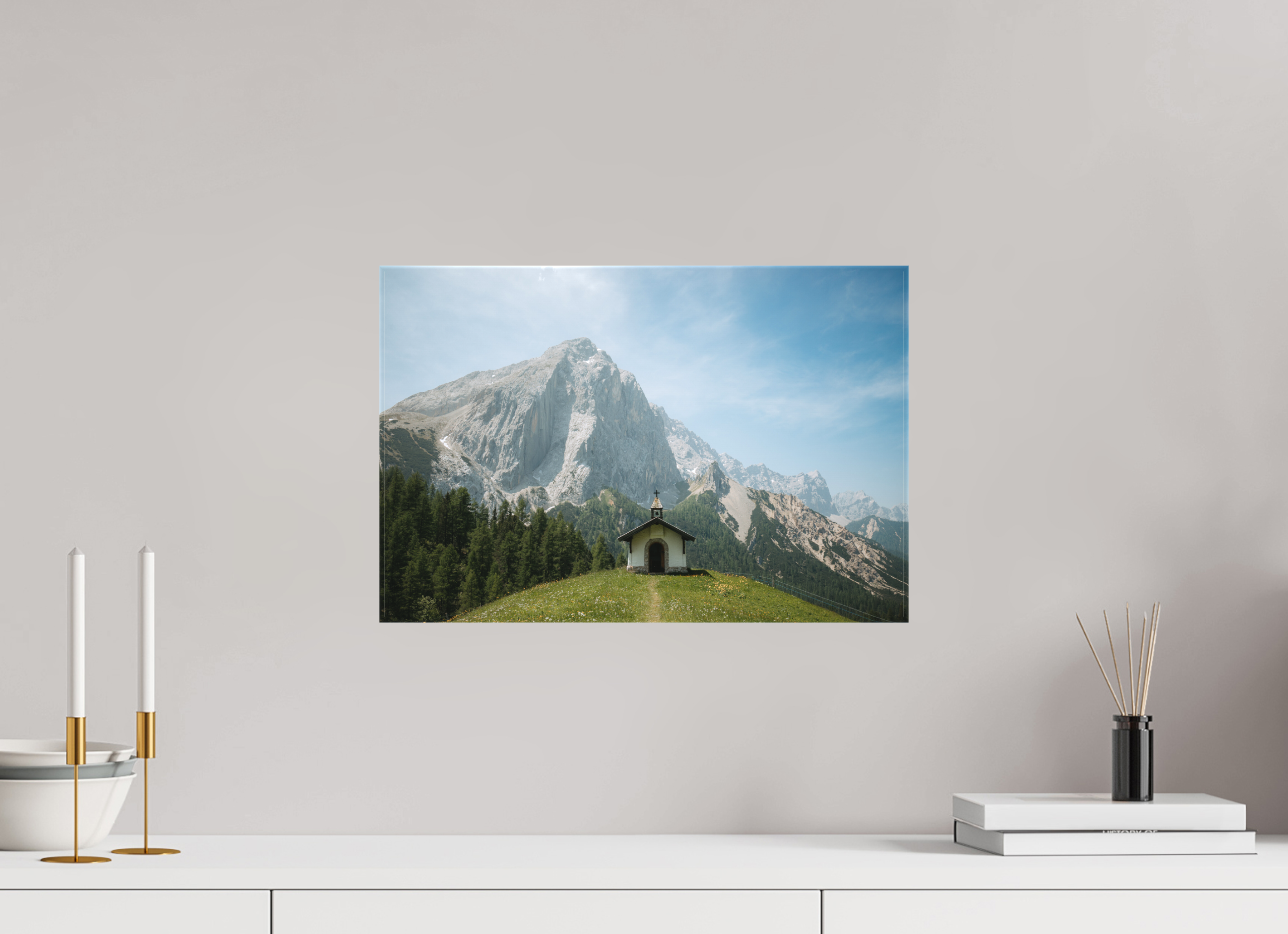 45 x 30 cm, Leinwandprint, matt Karwendel 1