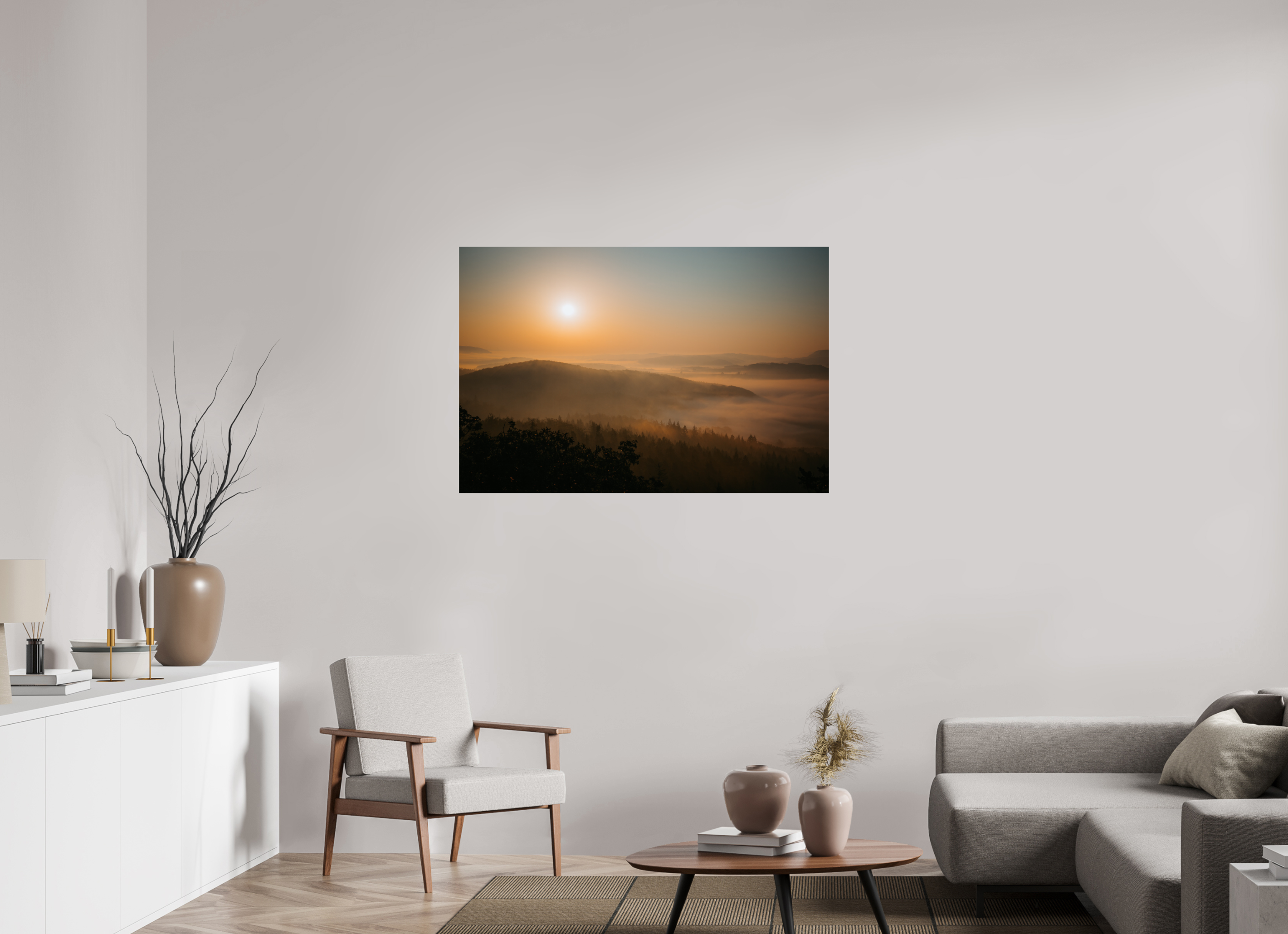 120 x 80 cm, Premium - Hahnemühle Photo Rag Baryta Drachenstein Sunrise