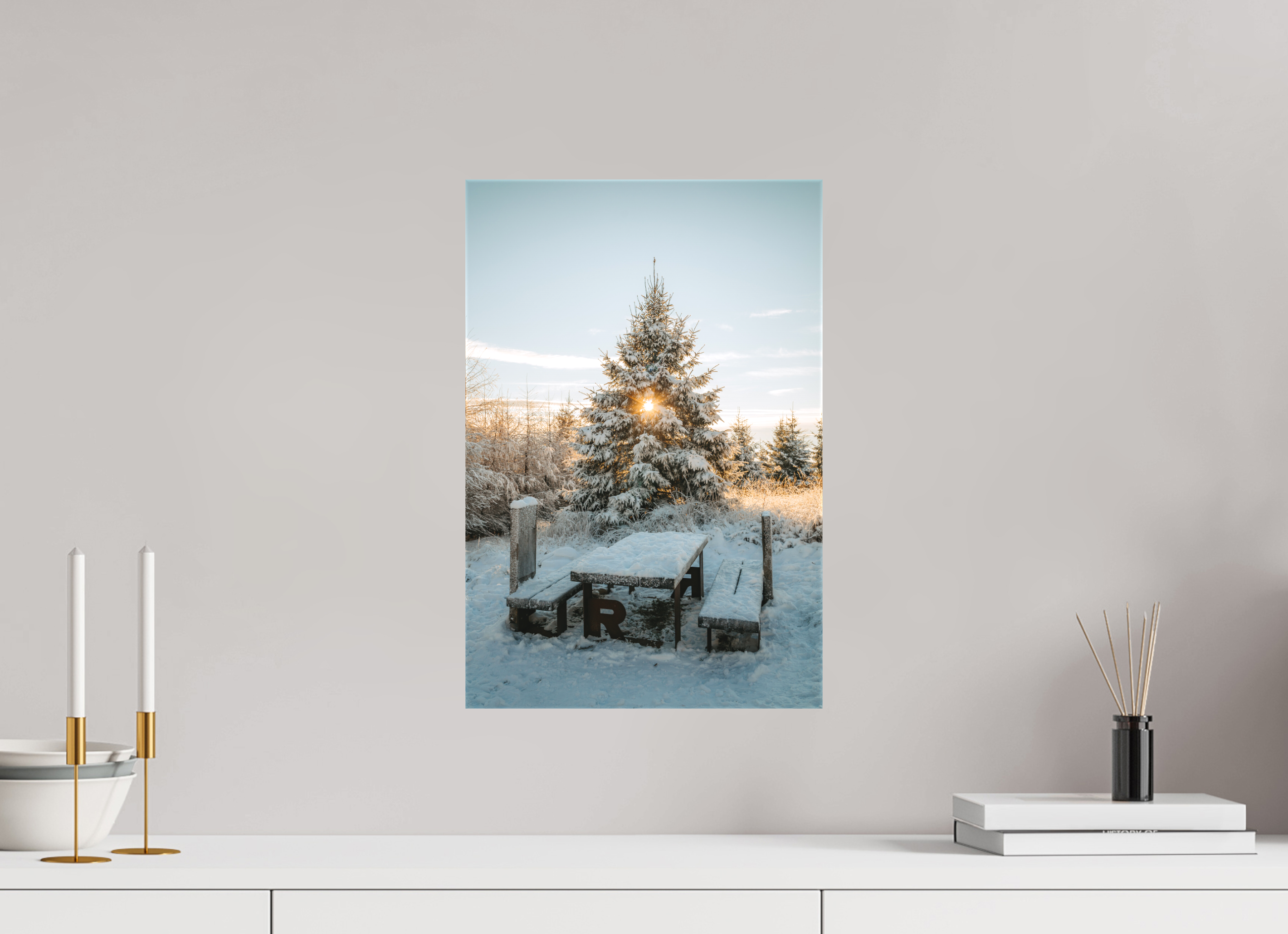 30 x 45 cm, Leinwandprint, matt Rennsteig Ruhla