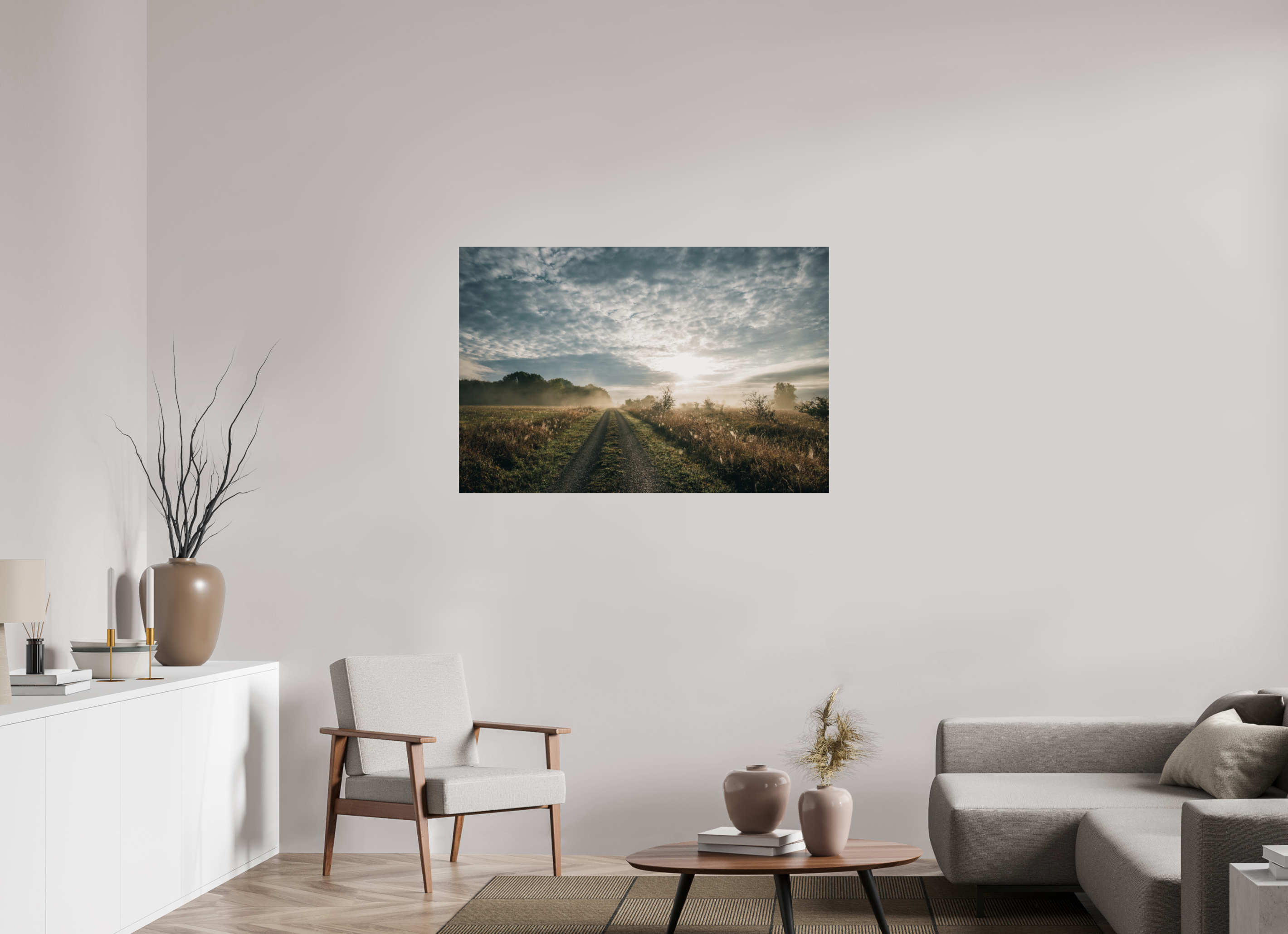 120 x 80 cm, Premium - Hahnemühle Photo Rag Baryta Hainich Sunrise