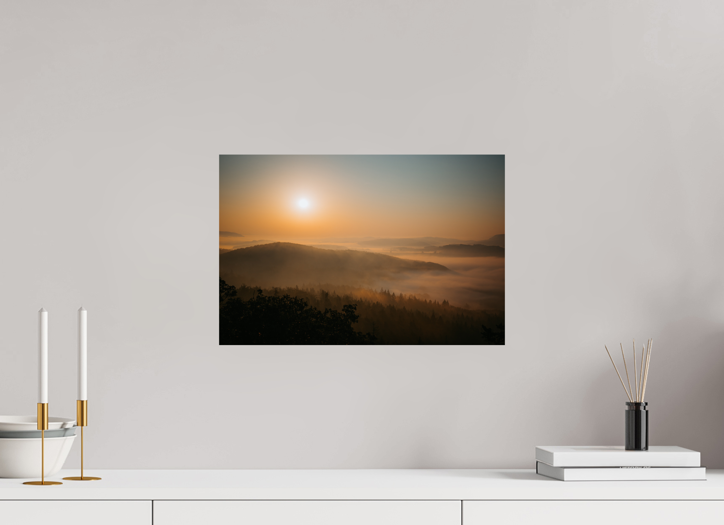 45 x 30 cm, Premium - Hahnemühle Photo Rag Baryta Drachenstein Sunrise