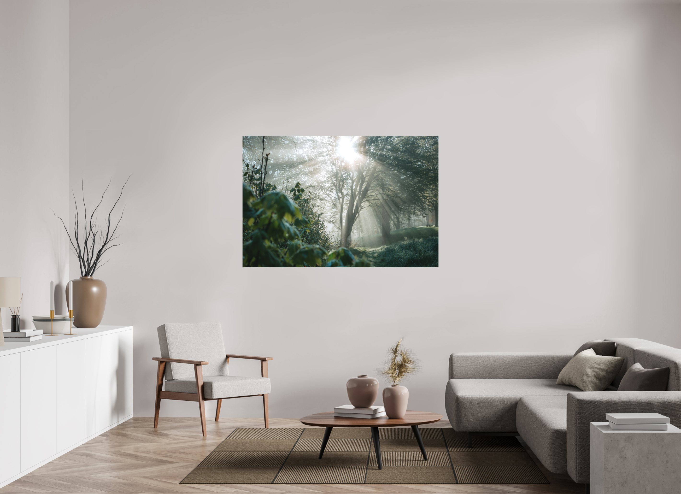 150 x 100 cm, Leinwandprint, matt Stadtpark Eisenach 2