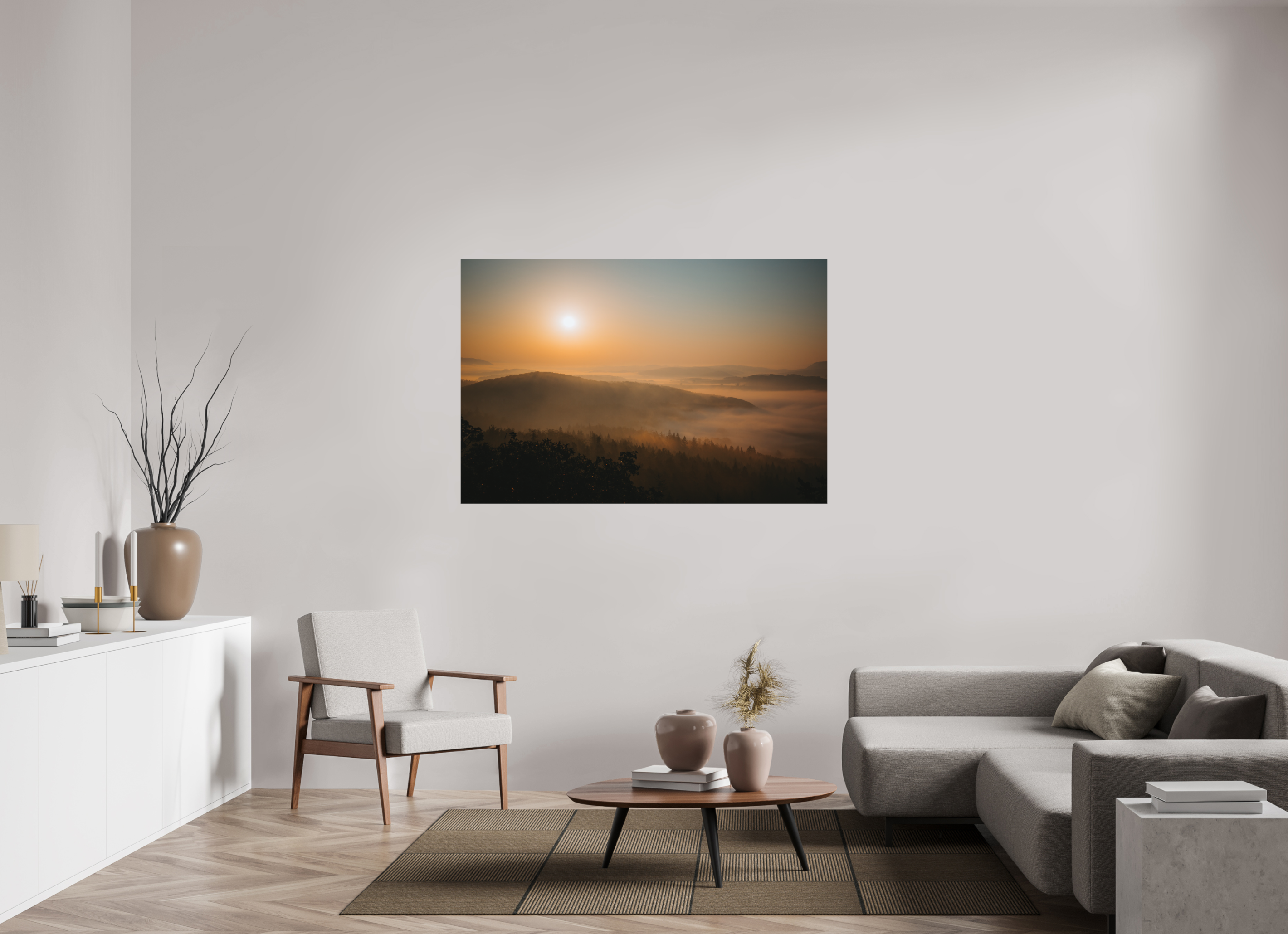 150 x 100 cm, Standard - Fuji Crystal Archive Silk Drachenstein Sunrise