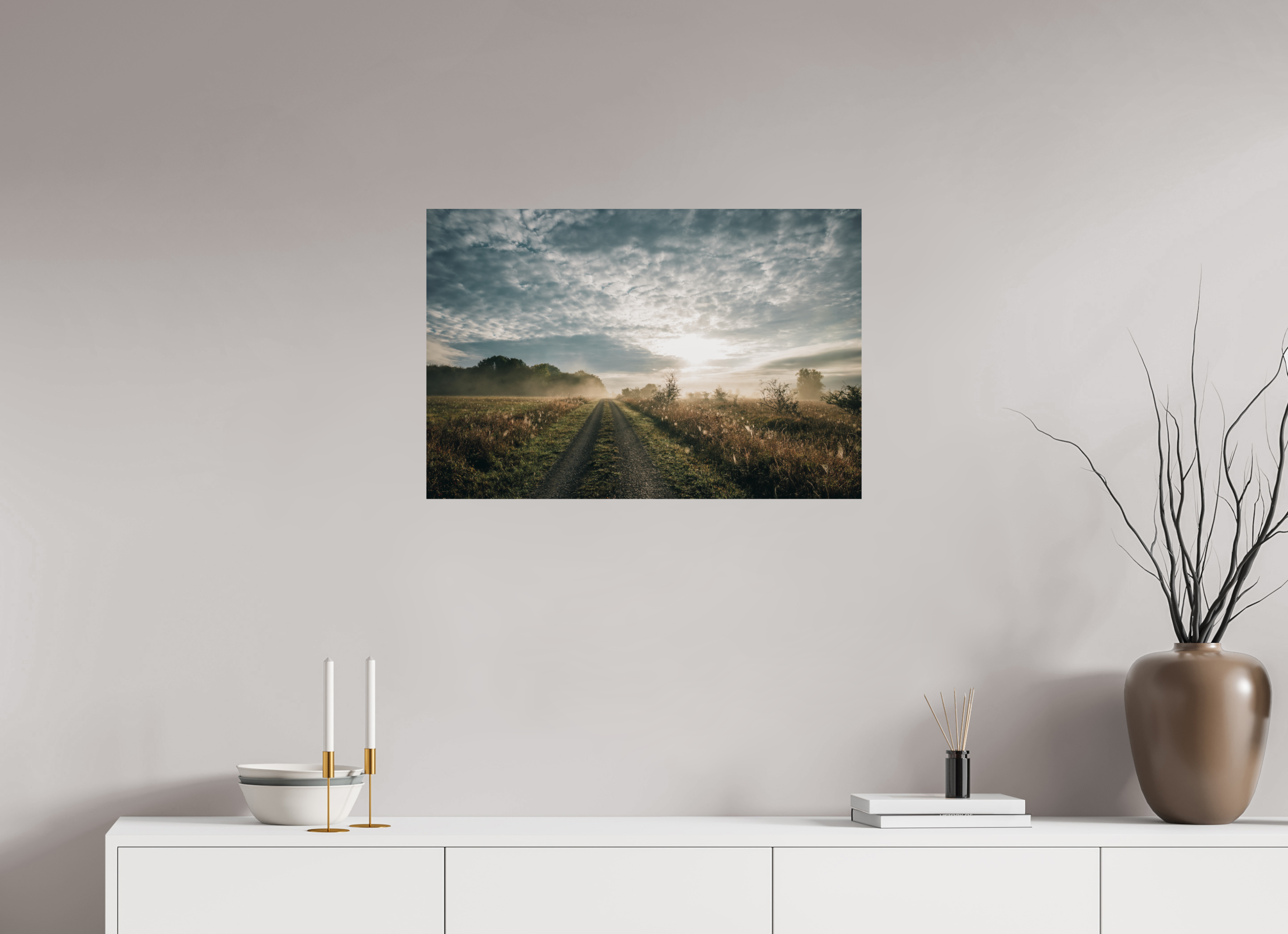 75 x 50 cm, Premium - Hahnemühle Photo Rag Baryta Hainich Sunrise