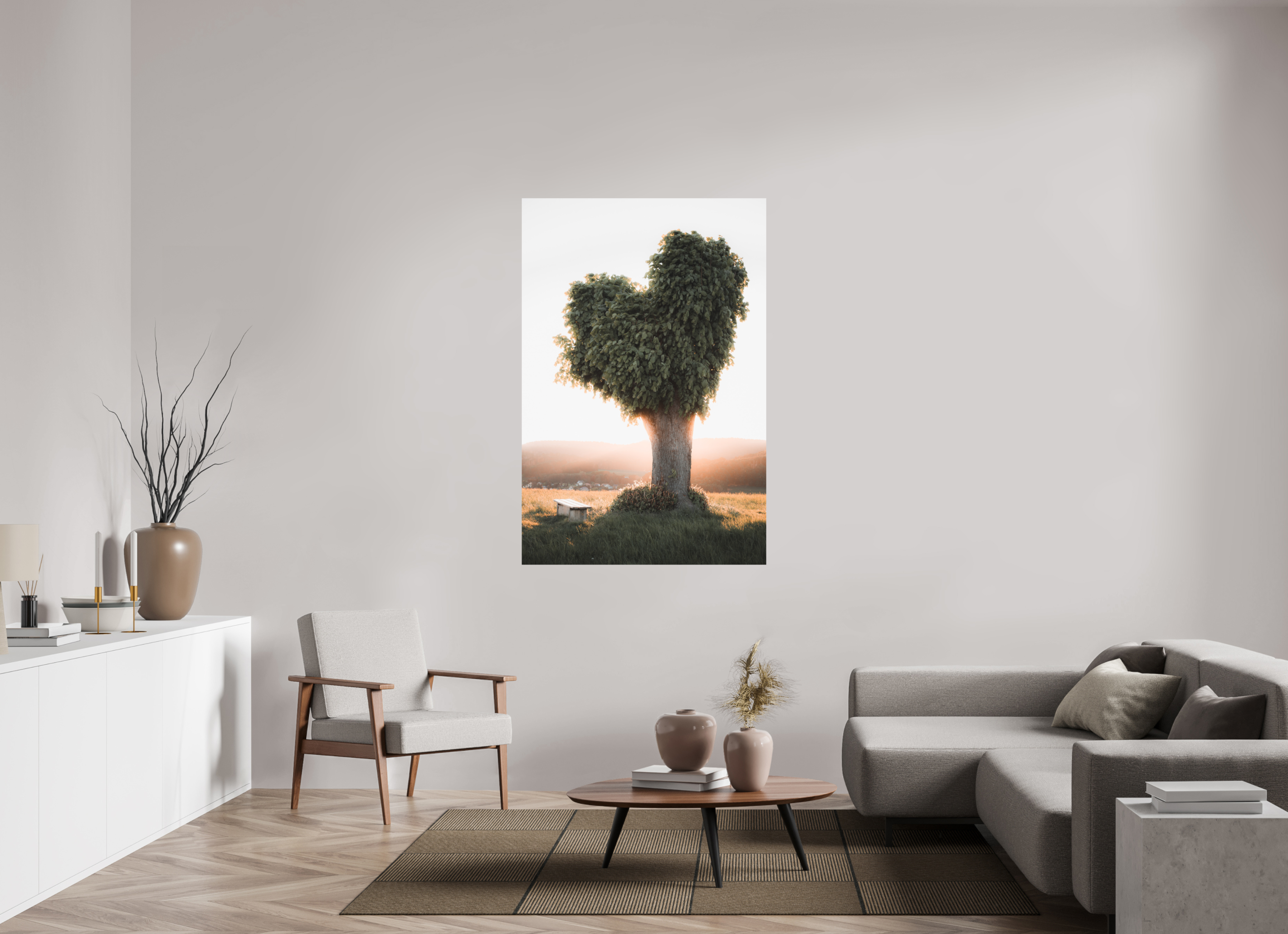 100 x 150 cm, Standard - Fuji Crystal Archive Silk Herzbaum Mosbach