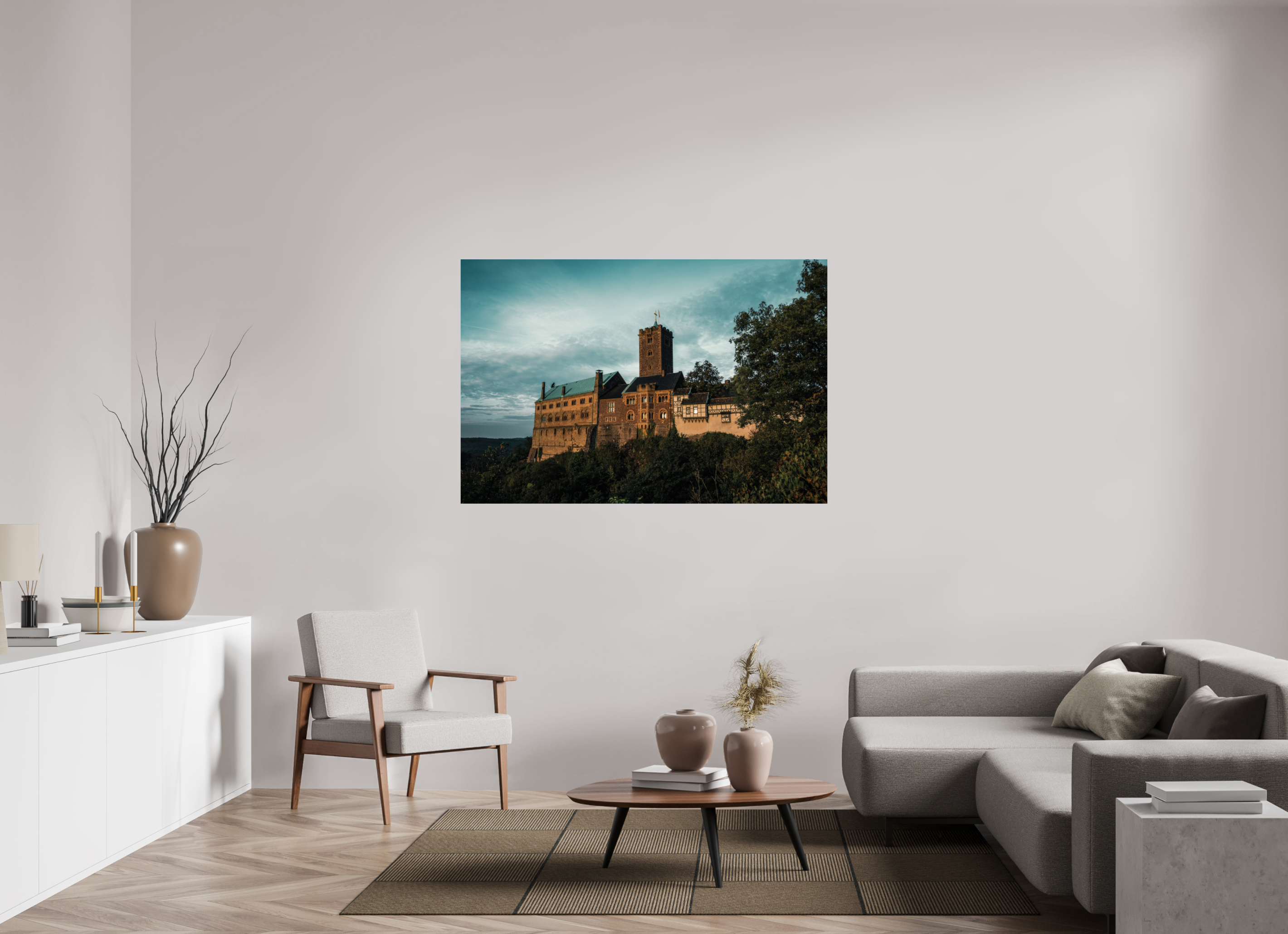 150 x 100 cm, Premium - Hahnemühle Photo Rag Baryta Wartburg Sunrise