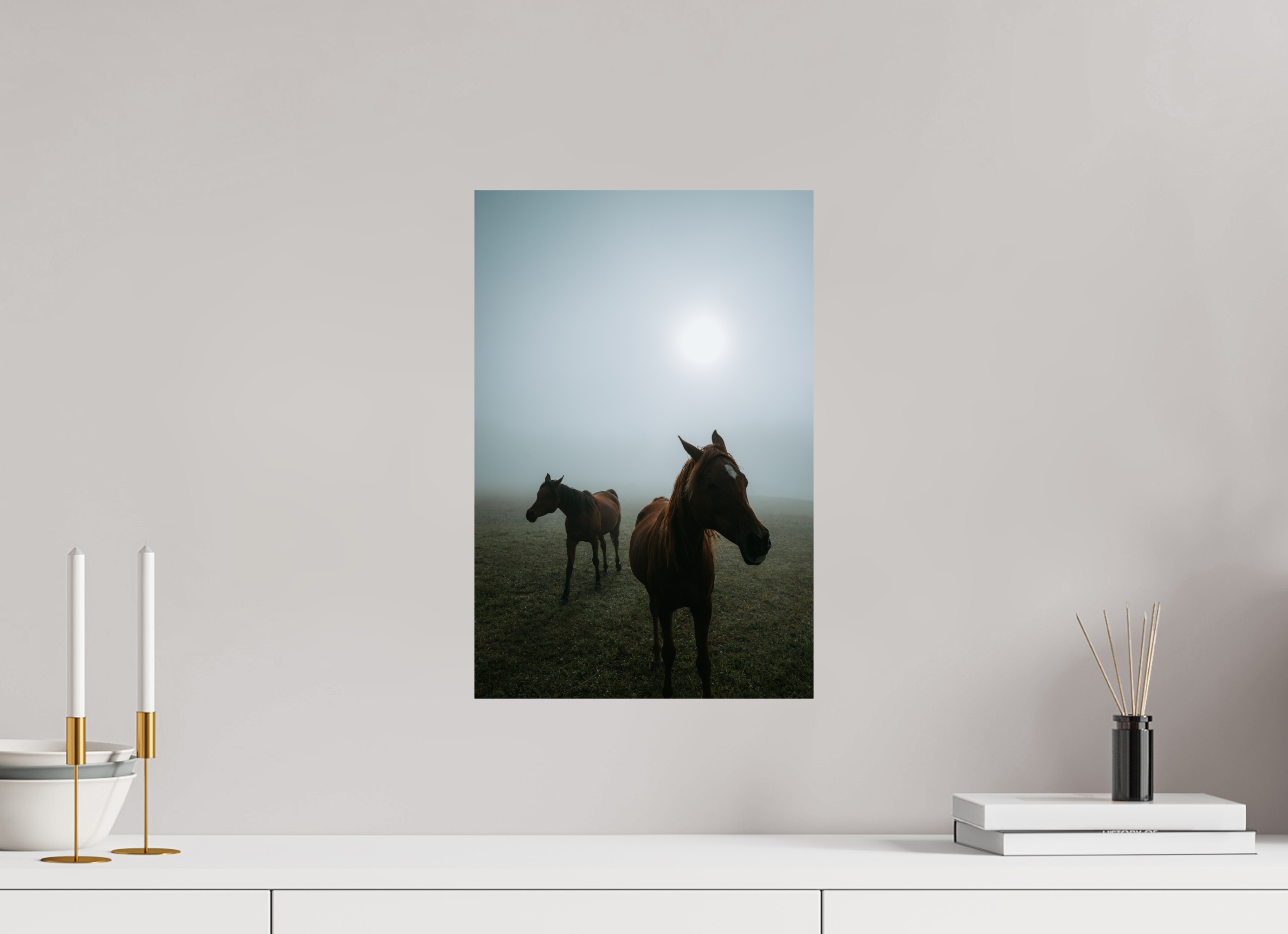 30 x 45 cm, Premium - Hahnemühle Photo Rag Baryta Pferde am Clausberg