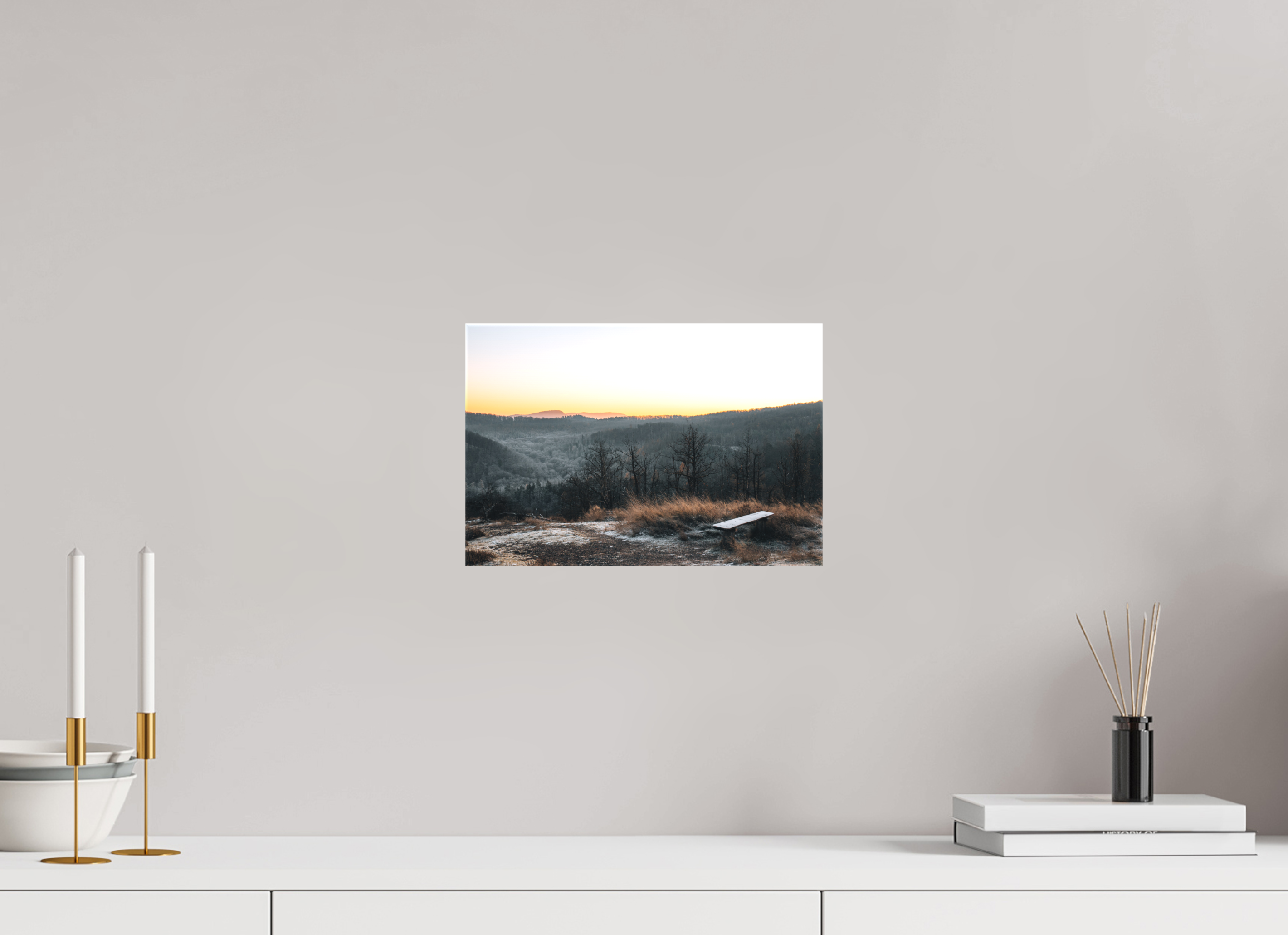 30 x 20 cm, Leinwandprint, matt Breitengescheid Sunrise