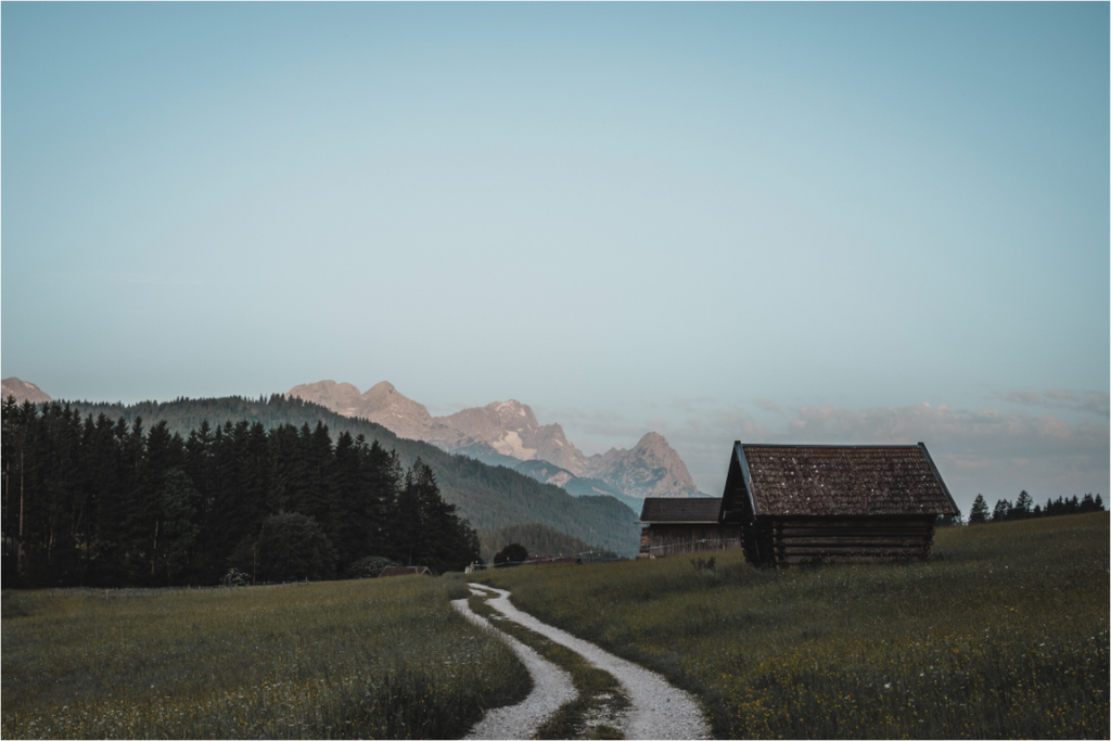 Naturaufnahme aus dem Karwendelgebirge – alpine Landschaft