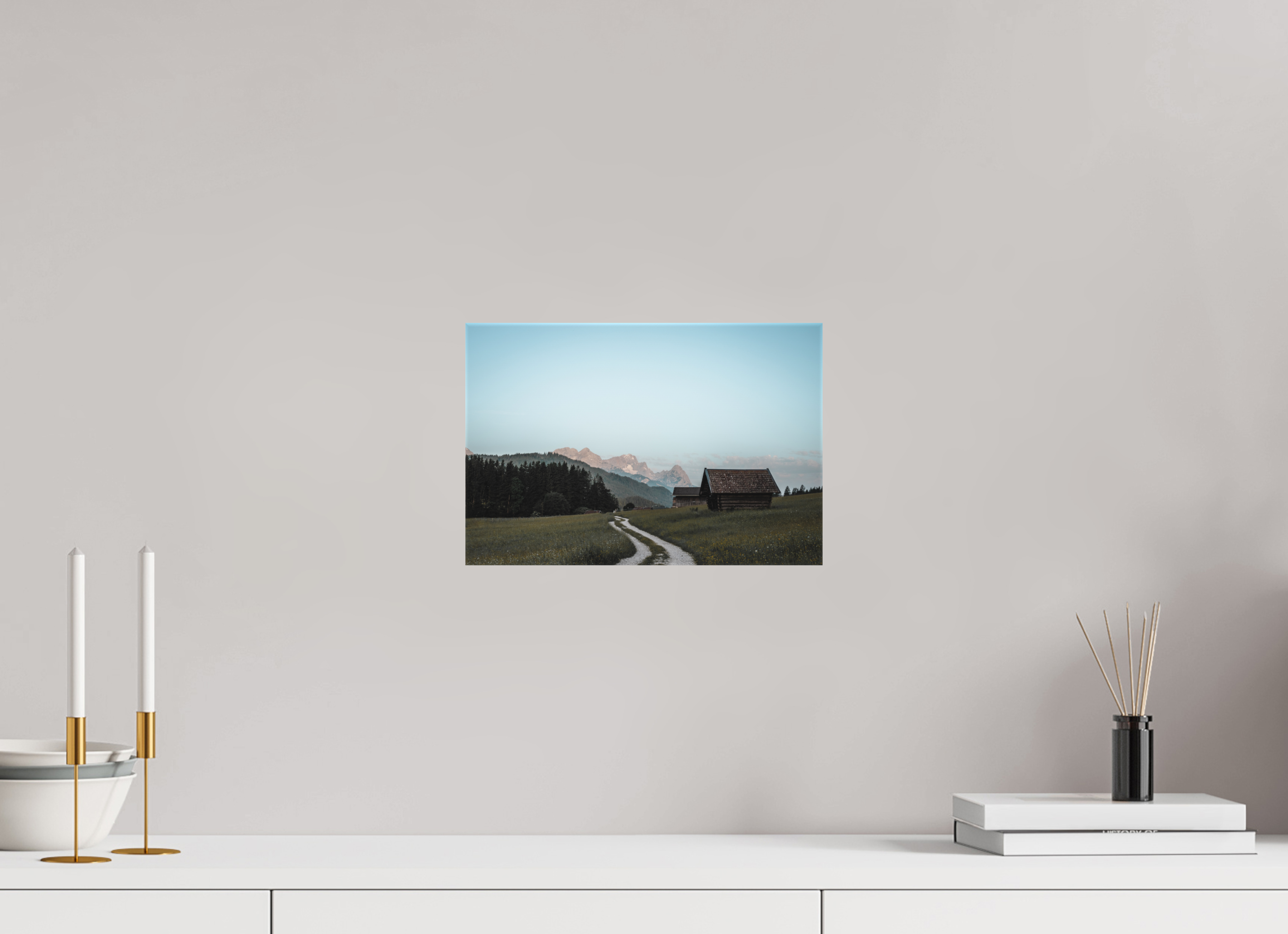 30 x 20 cm, Leinwandprint, matt Karwendel 4