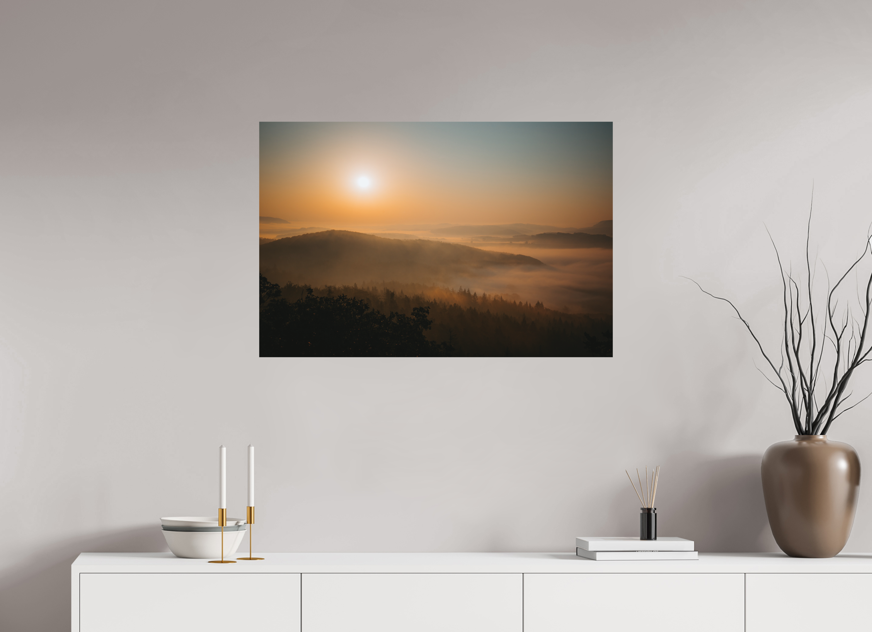 90 x 60 cm, Standard - Fuji Crystal Archive Silk Drachenstein Sunrise