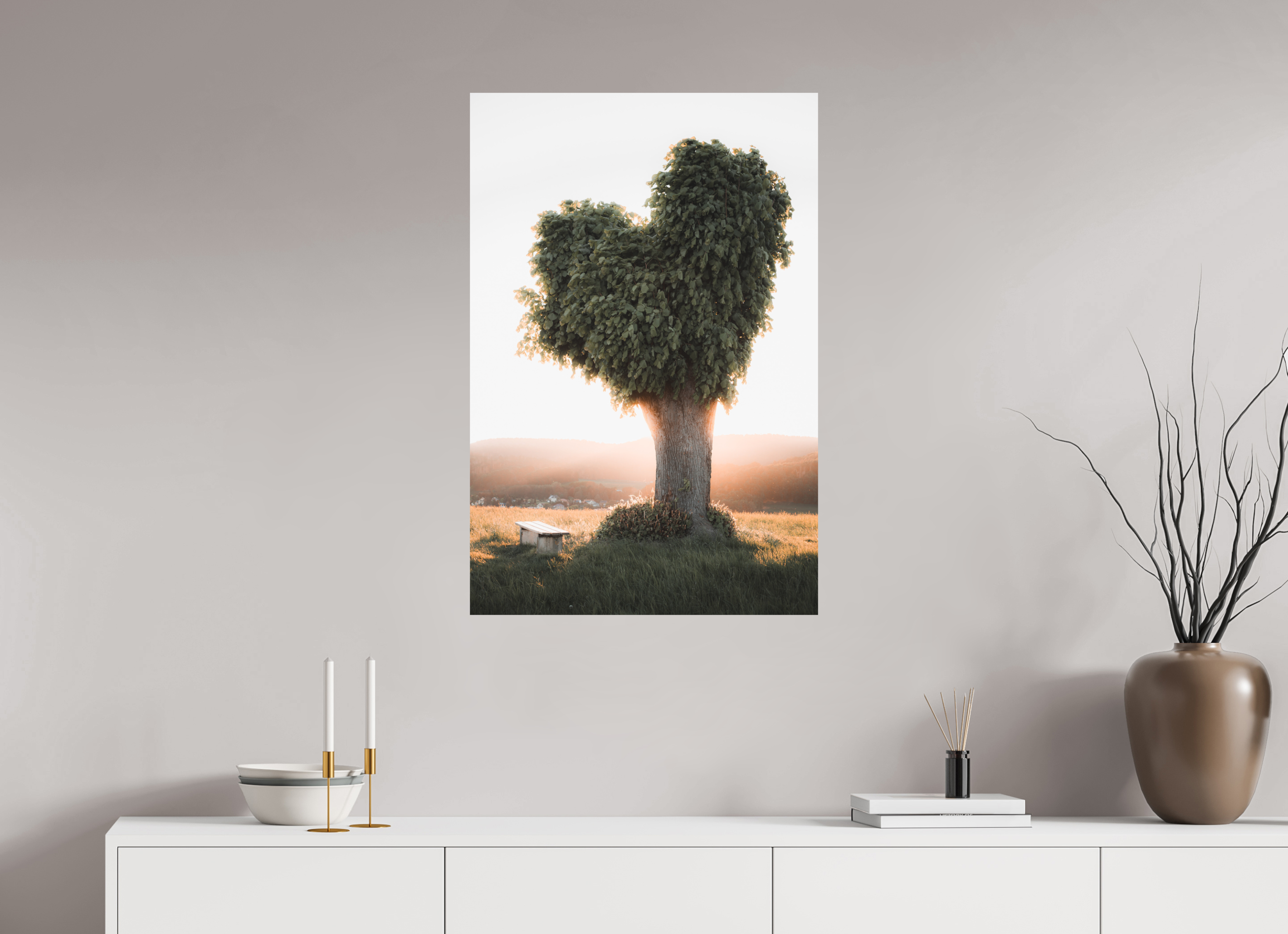 60 x 90 cm, Standard - Fuji Crystal Archive Silk Herzbaum Mosbach