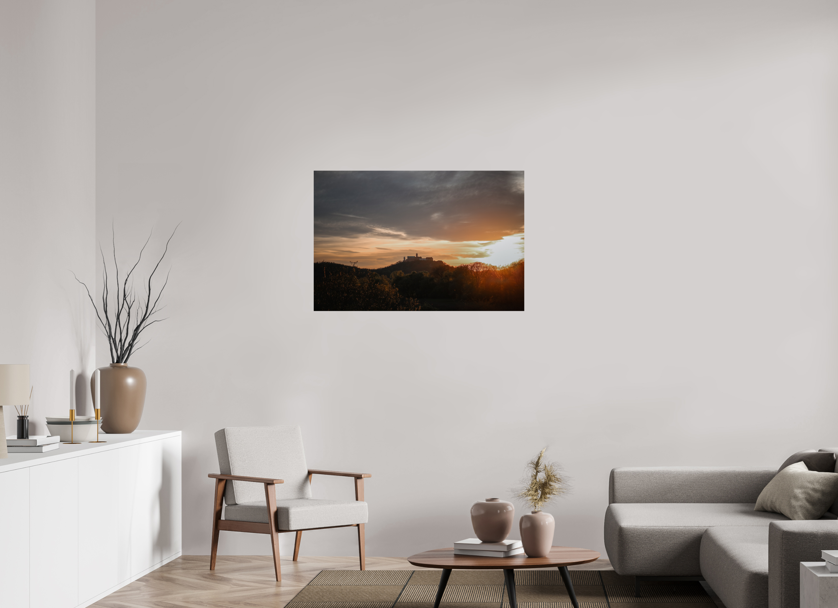 105 x 70 cm, Premium - Hahnemühle Photo Rag Baryta Wartburg Sunset