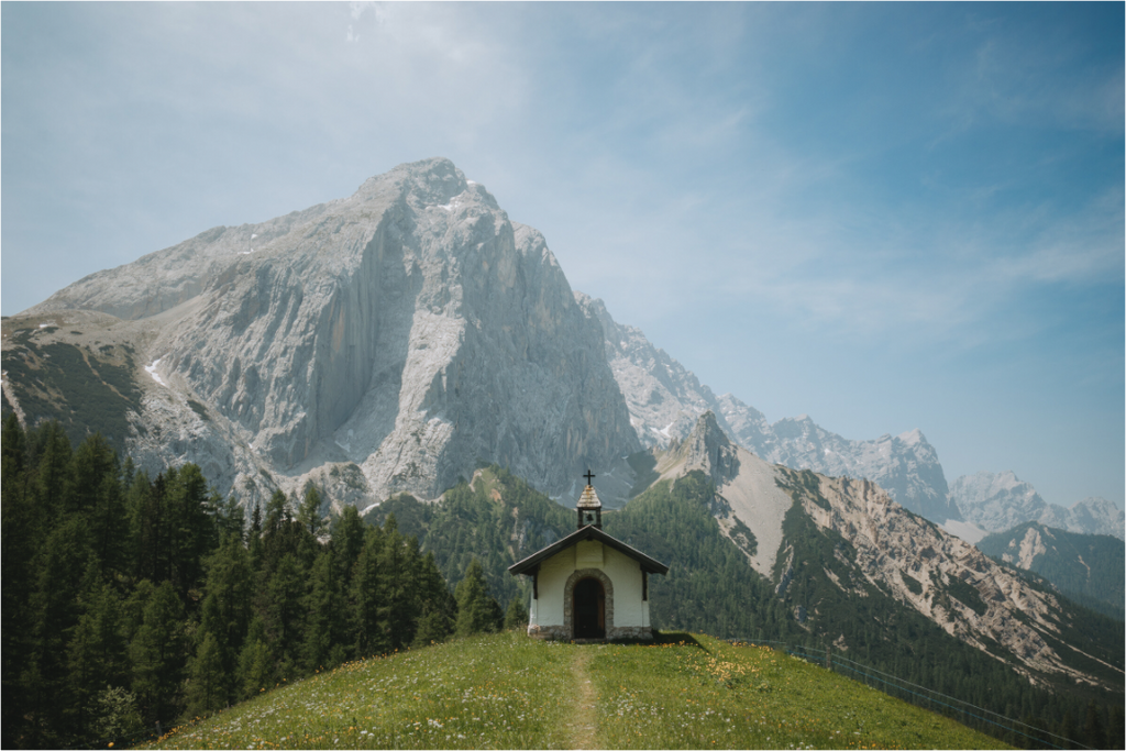 Naturaufnahme aus dem Karwendelgebirge – alpine Landschaft