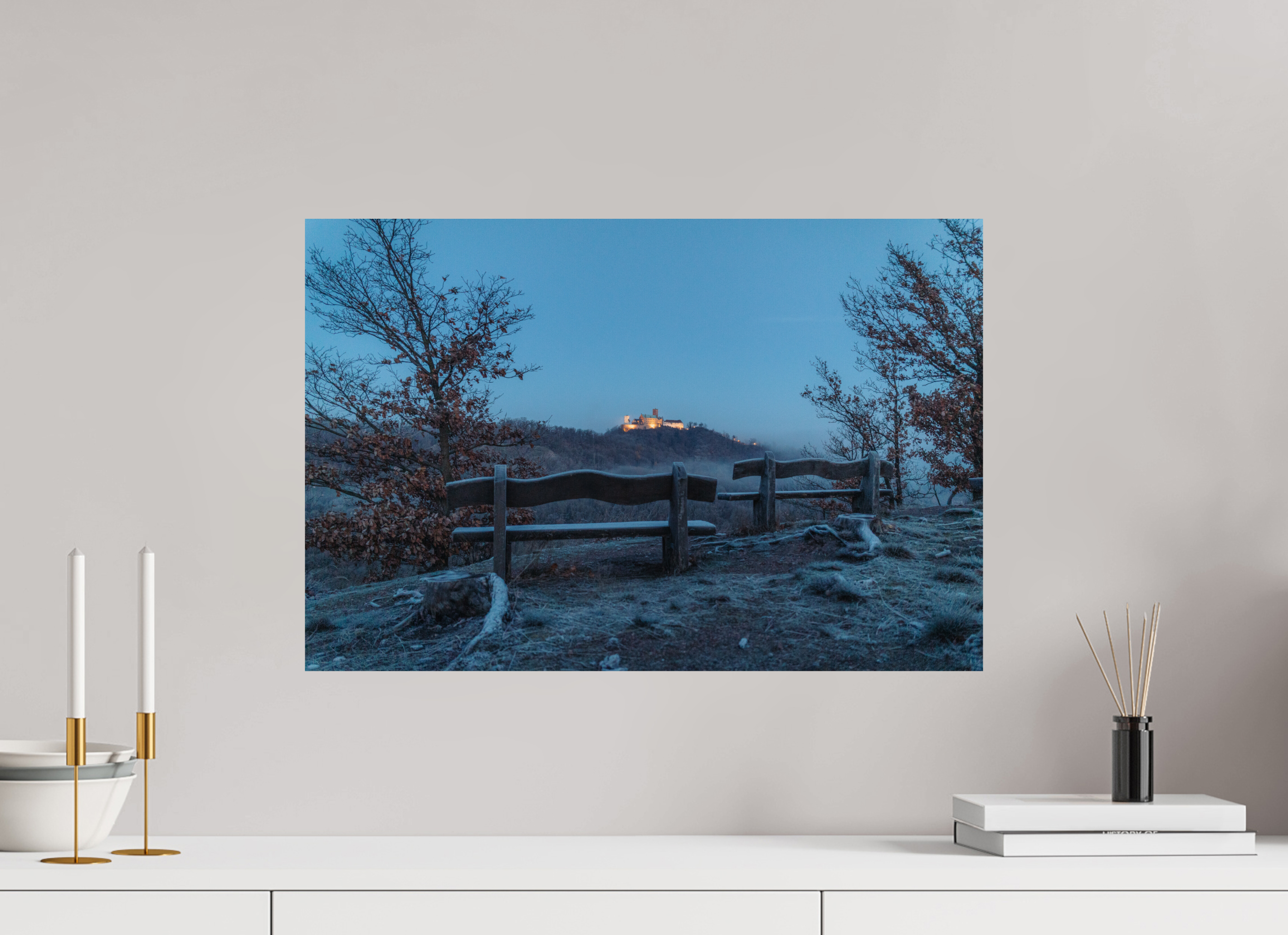 60 x 40 cm, Premium - Hahnemühle Photo Rag Baryta Wartburg Winter