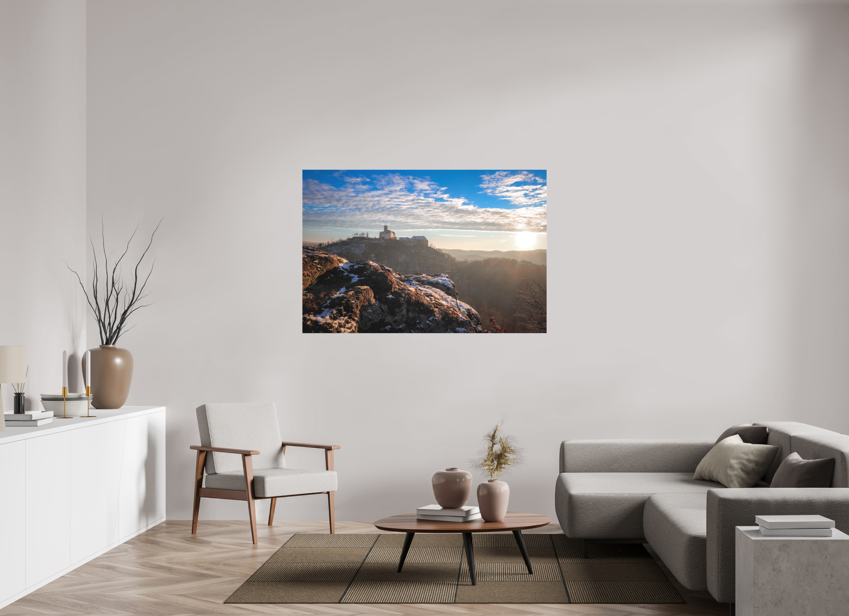 150 x 100 cm, Leinwandprint, matt Metilstein