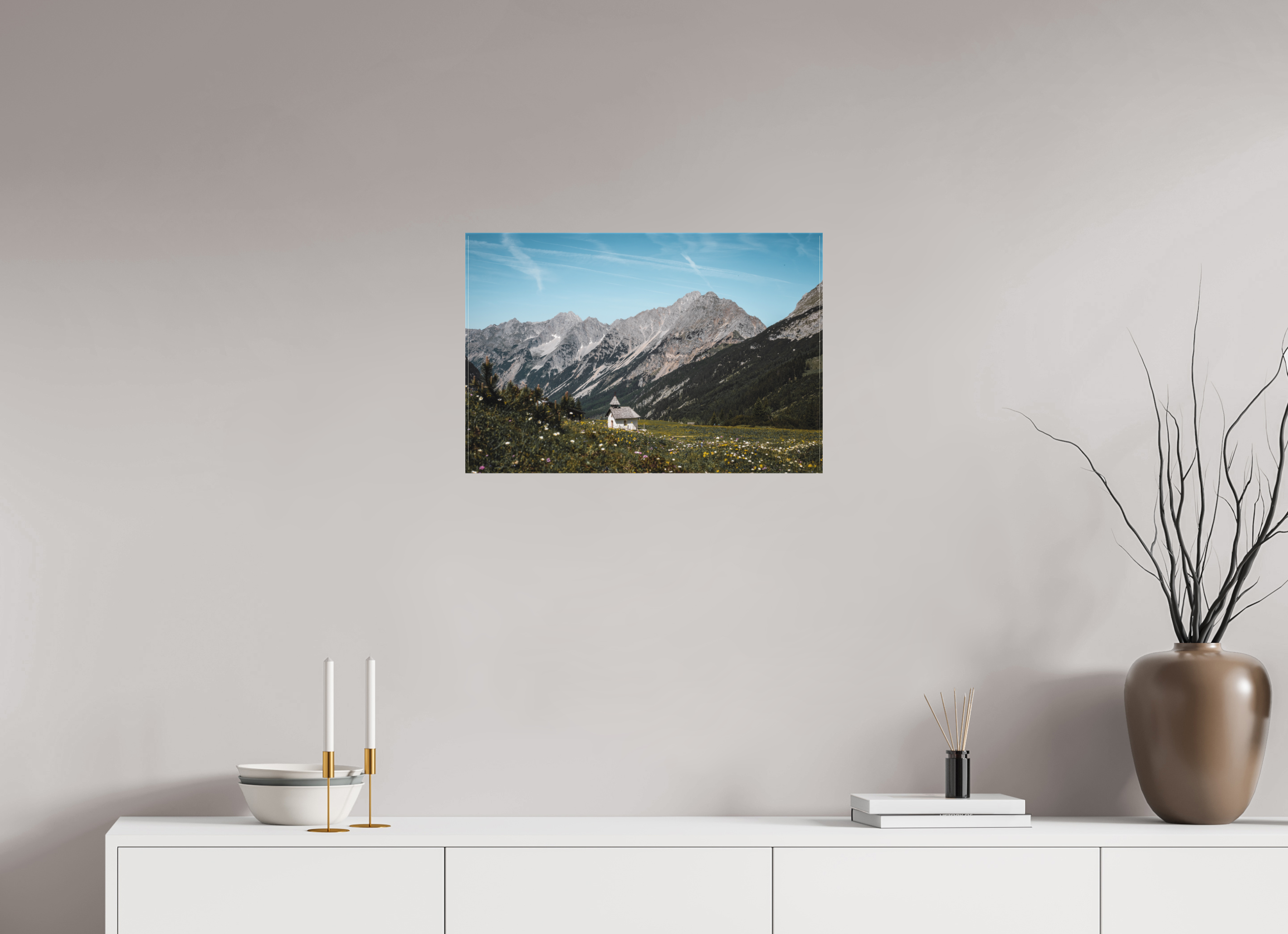 60 x 40 cm, Leinwandprint, matt Karwendel 2