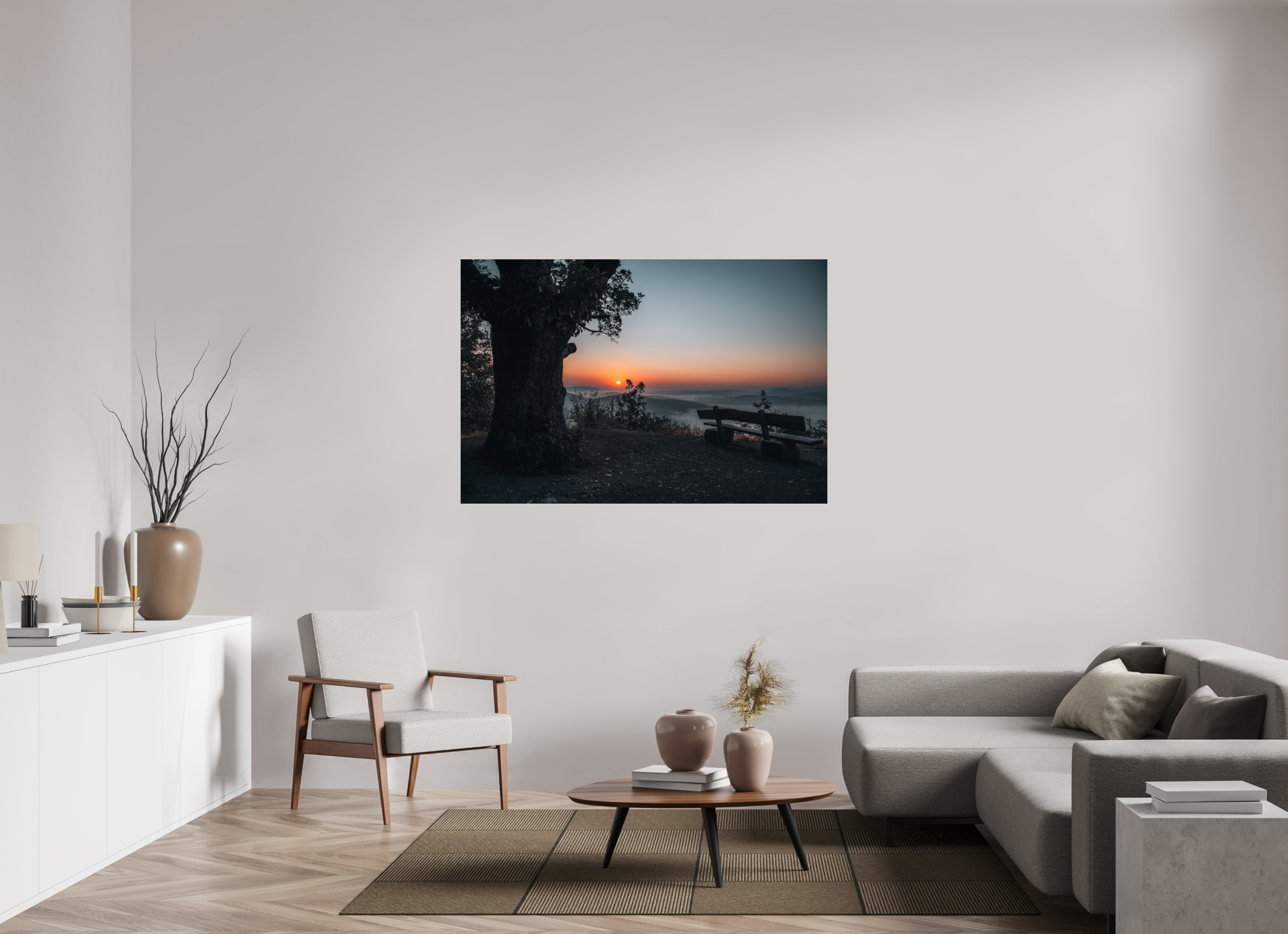 150 x 100 cm, Premium - Hahnemühle Photo Rag Baryta Drachenstein Sunrise 2