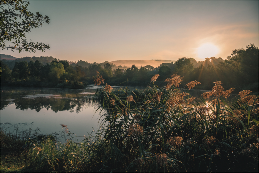 Sonnenaufgang über der Werra bei Mihla – Landschaftsfotografie