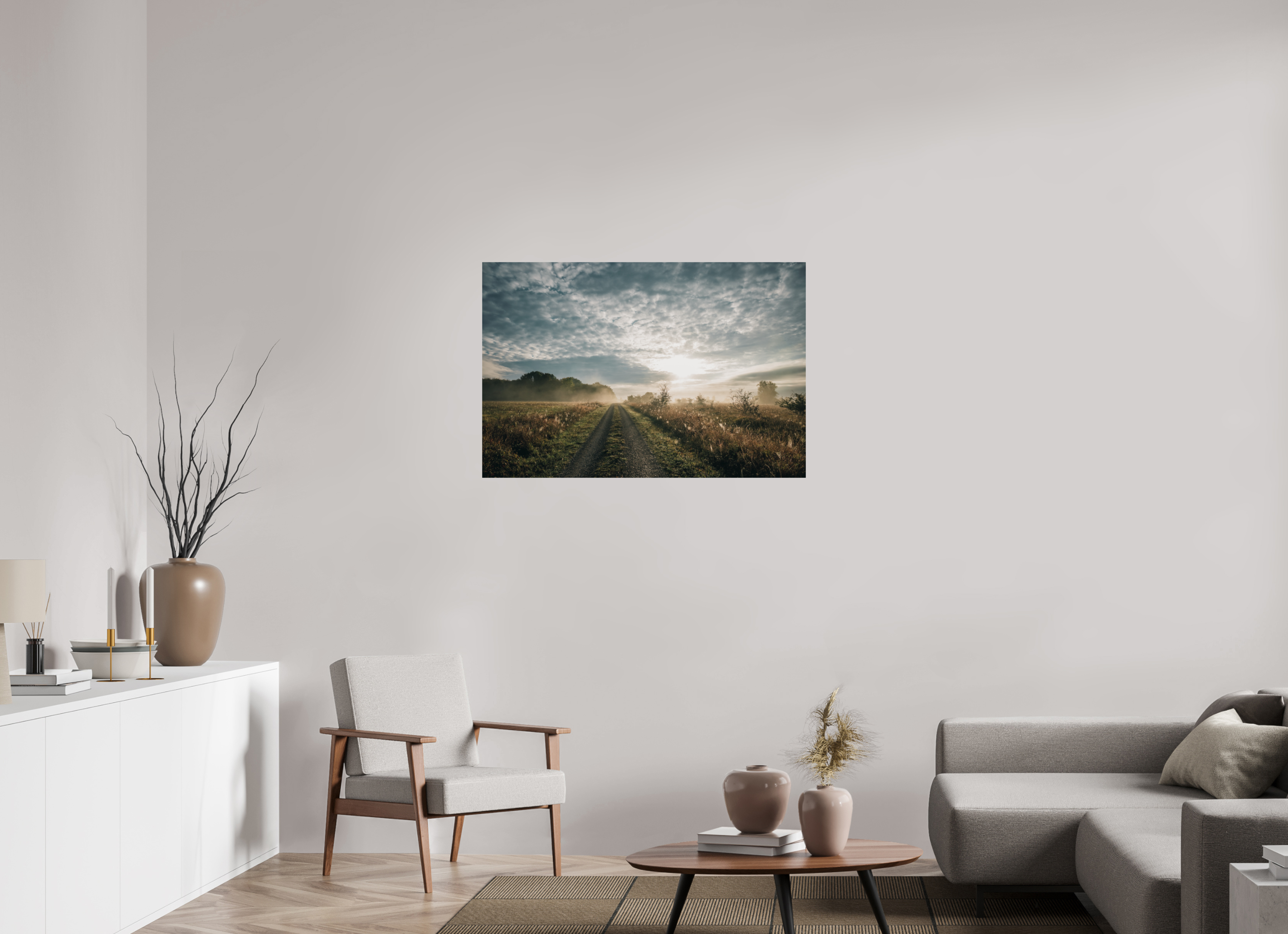 105 x 70 cm, Premium - Hahnemühle Photo Rag Baryta Hainich Sunrise