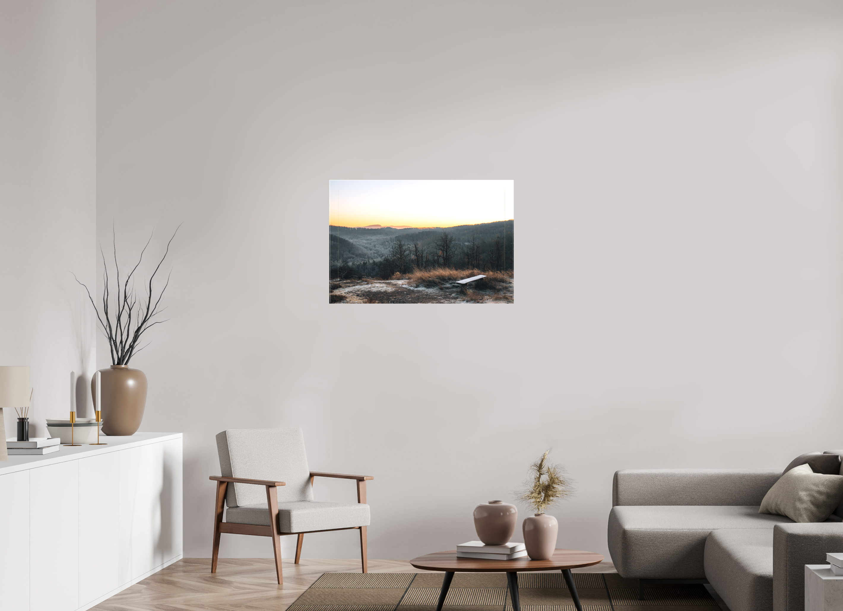 90 x 60 cm, Leinwandprint, matt Breitengescheid Sunrise