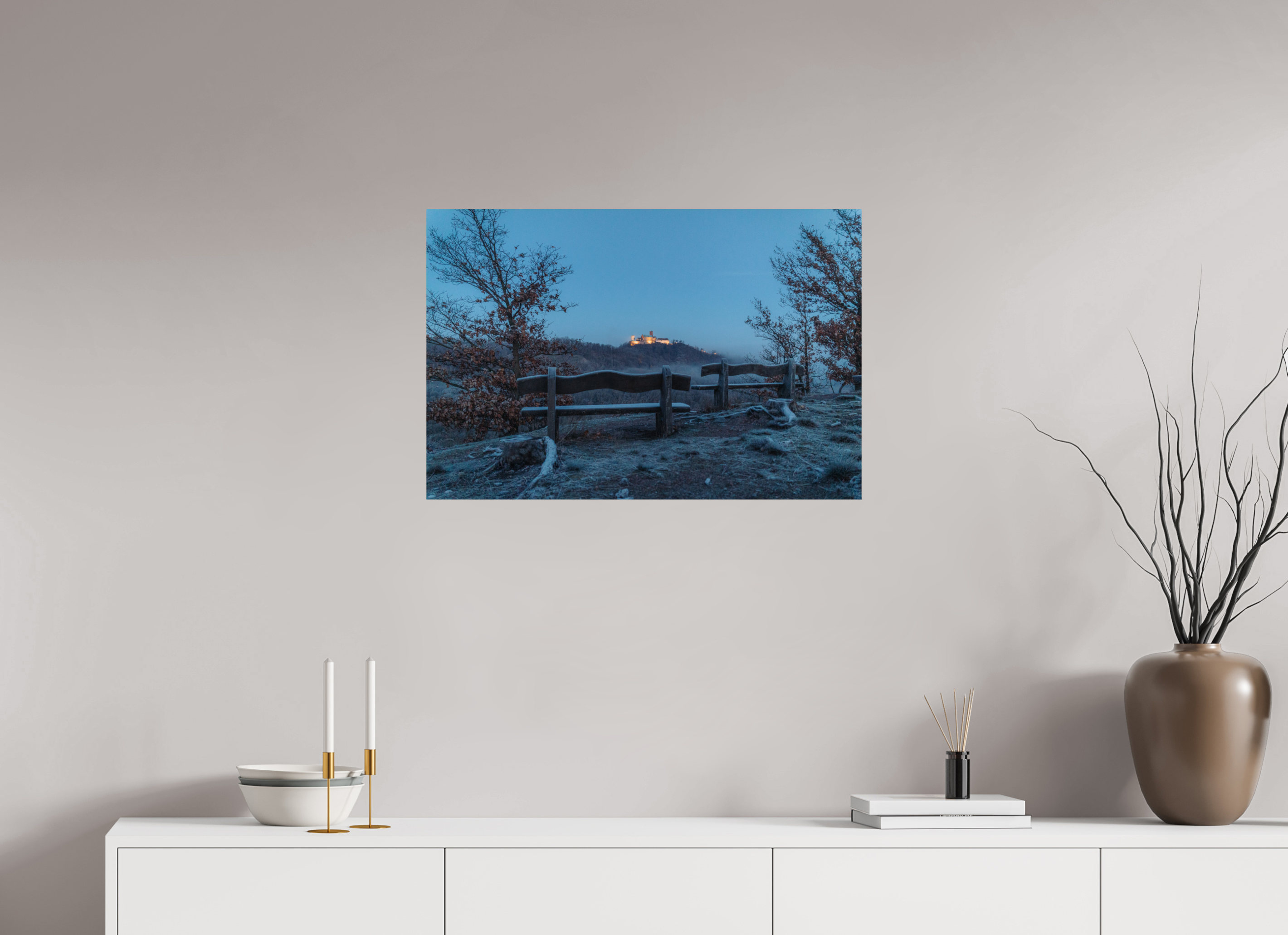 75 x 50 cm, Premium - Hahnemühle Photo Rag Baryta Wartburg Winter