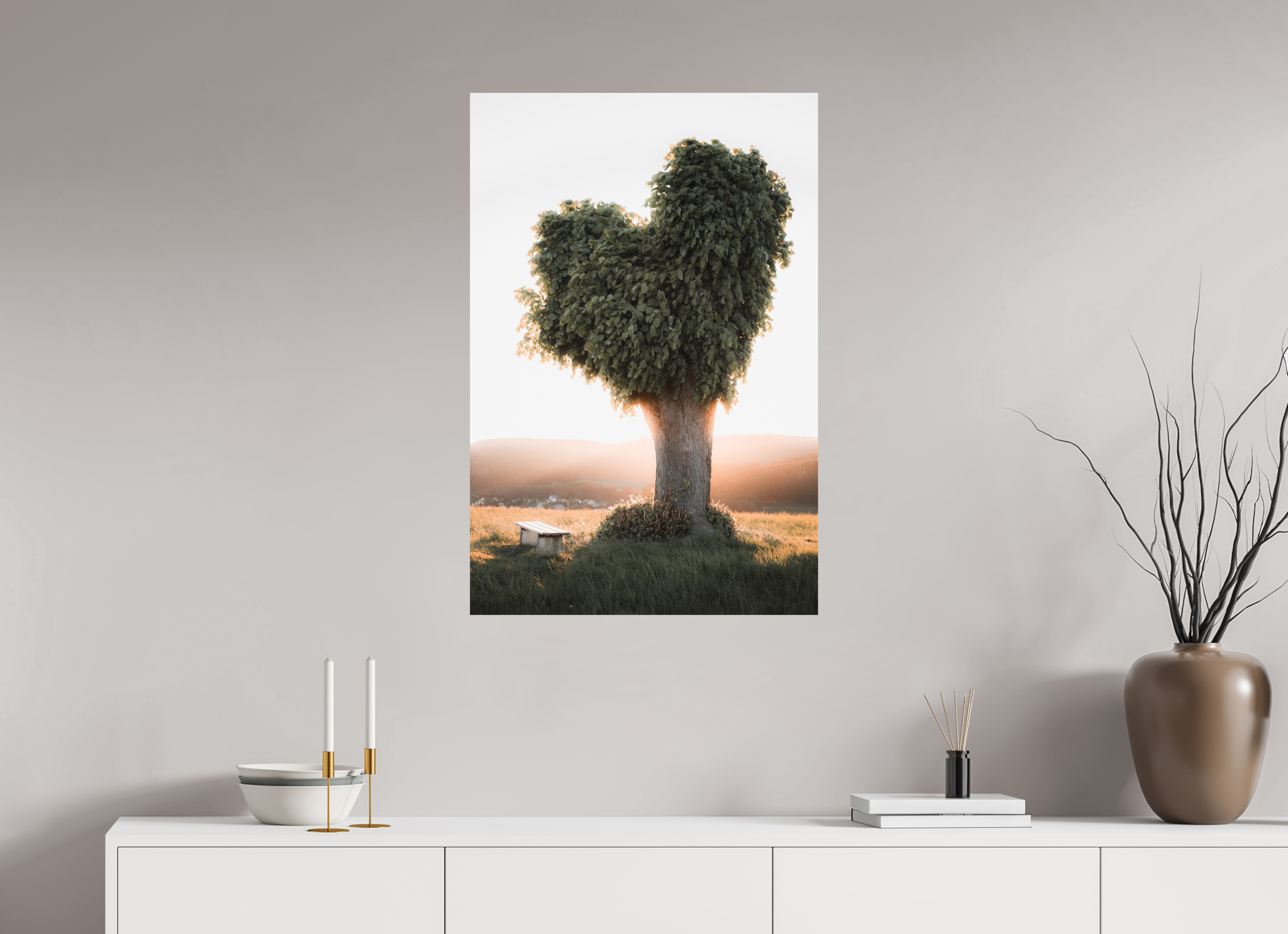 60 x 90 cm, Premium - Hahnemühle Photo Rag Baryta Herzbaum Mosbach