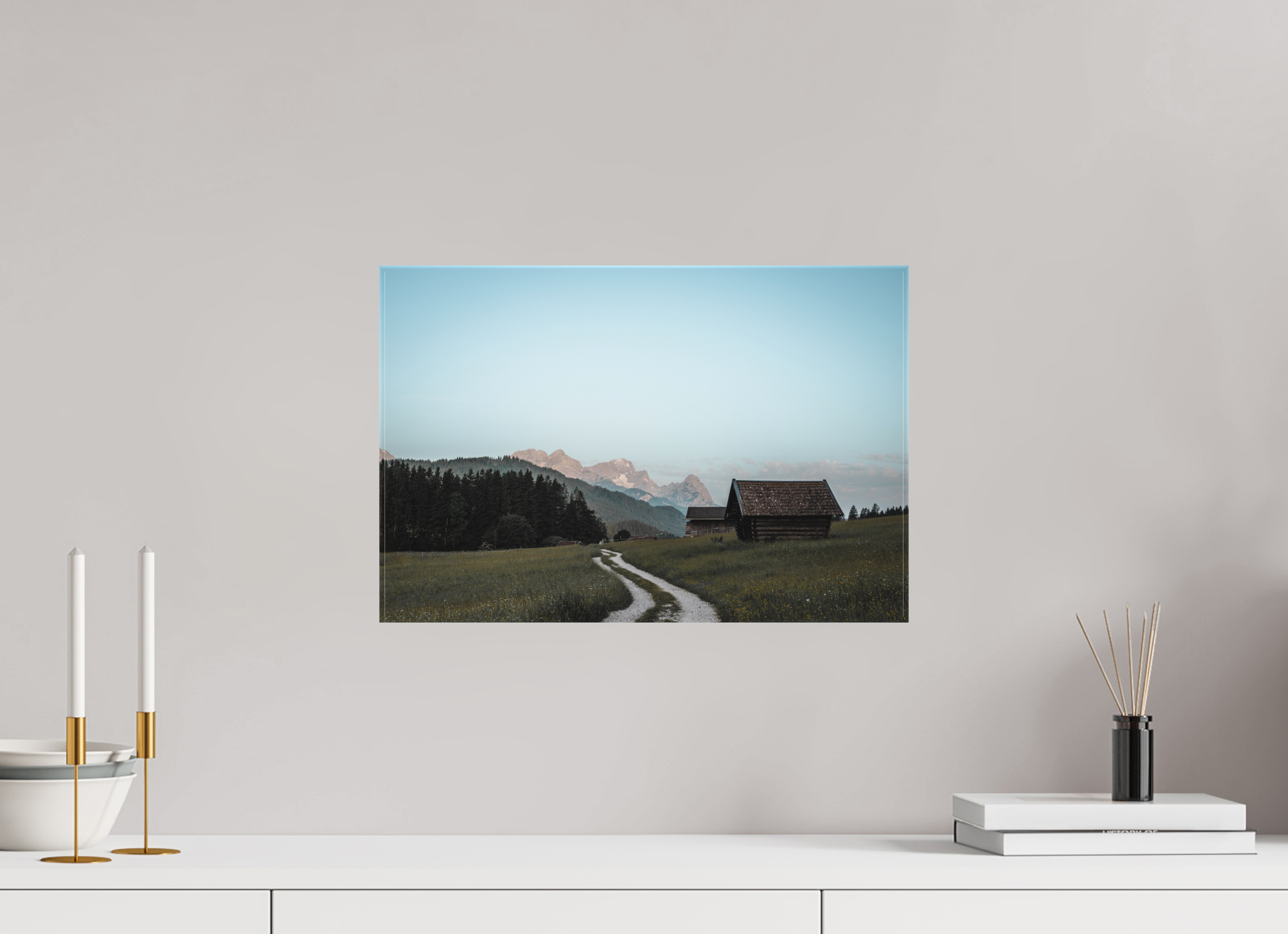 45 x 30 cm, Leinwandprint, matt Karwendel 4