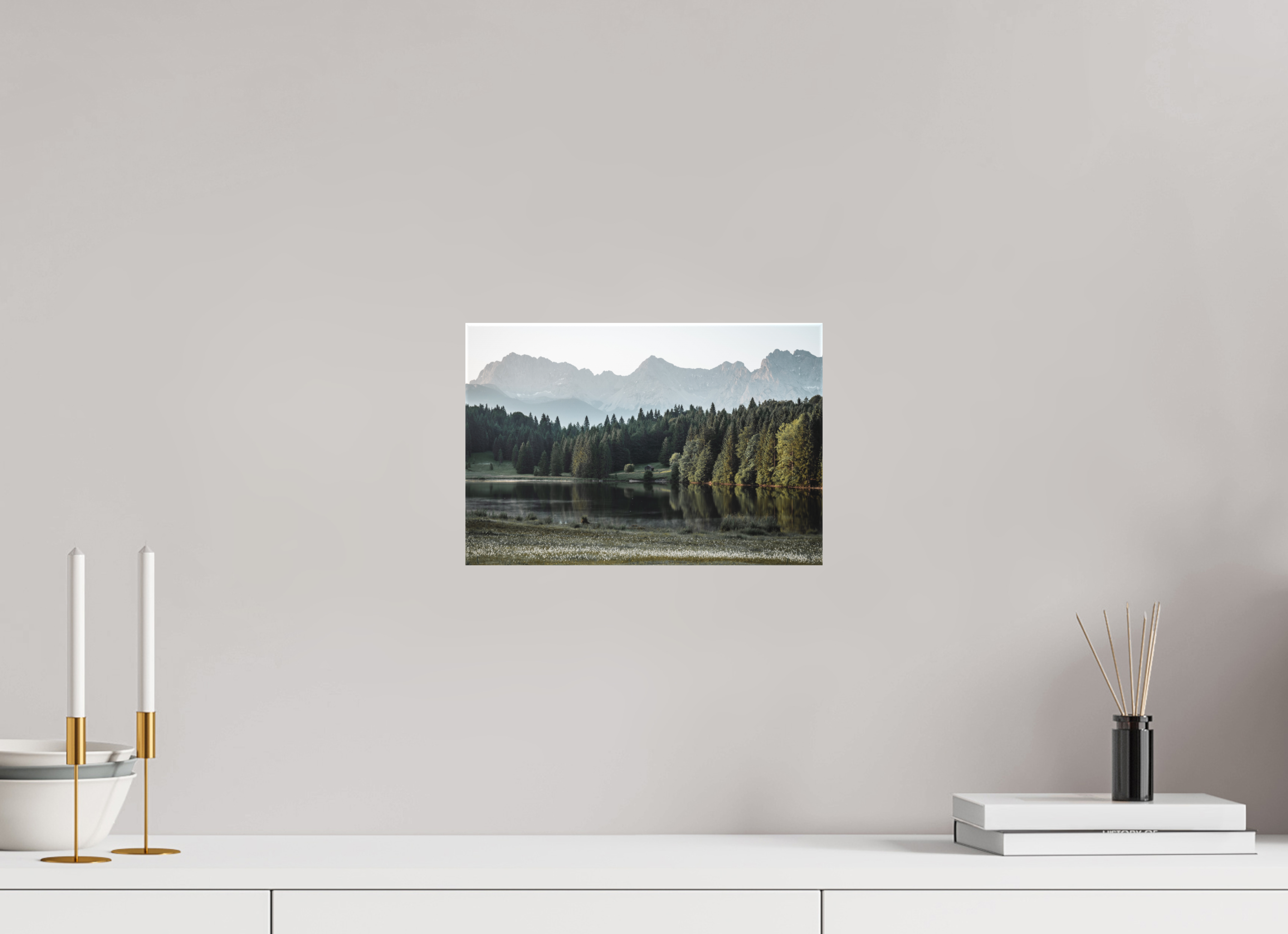 30 x 20 cm, Leinwandprint, matt Karwendel 3