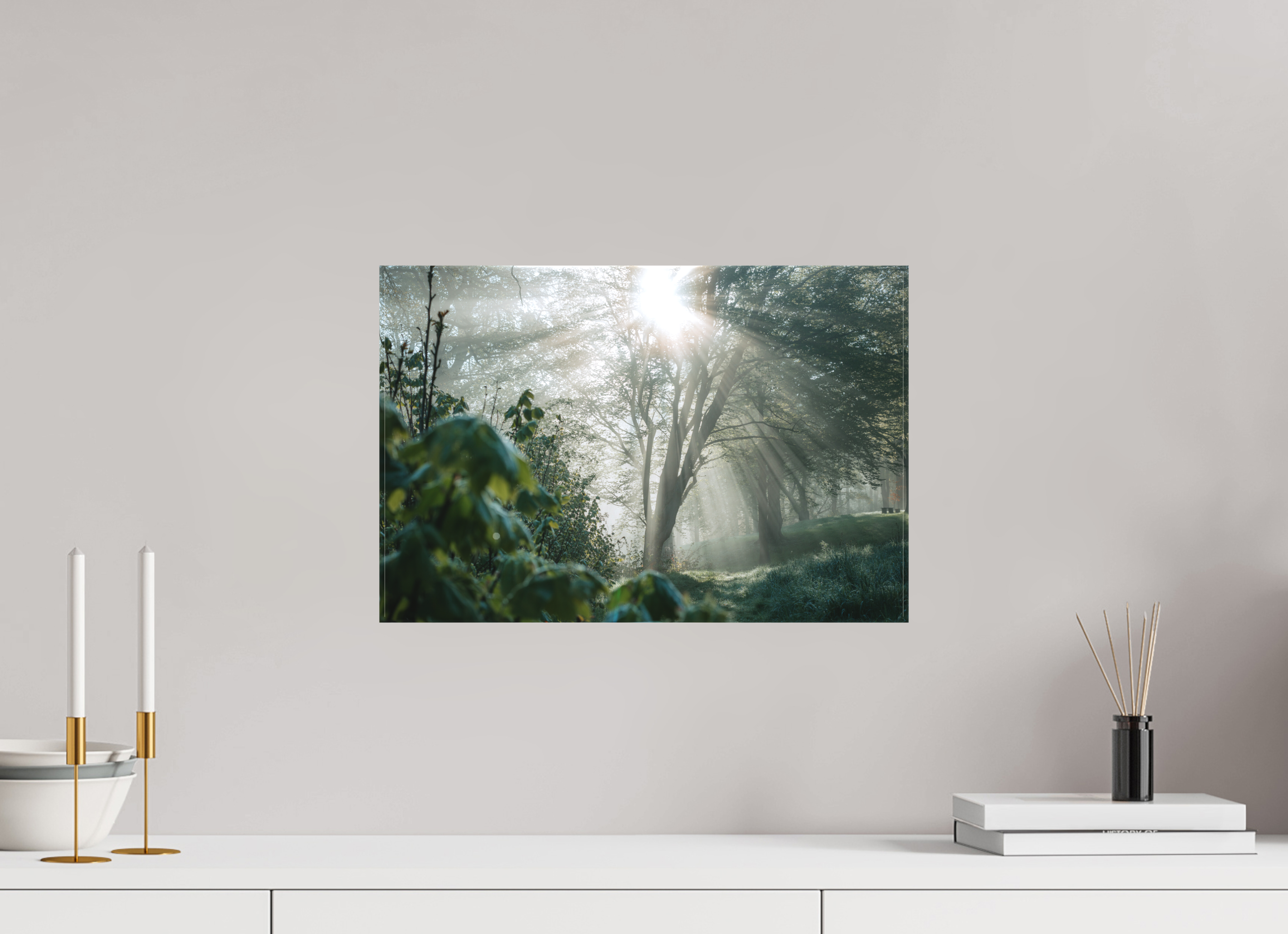 45 x 30 cm, Leinwandprint, matt Stadtpark Eisenach 2