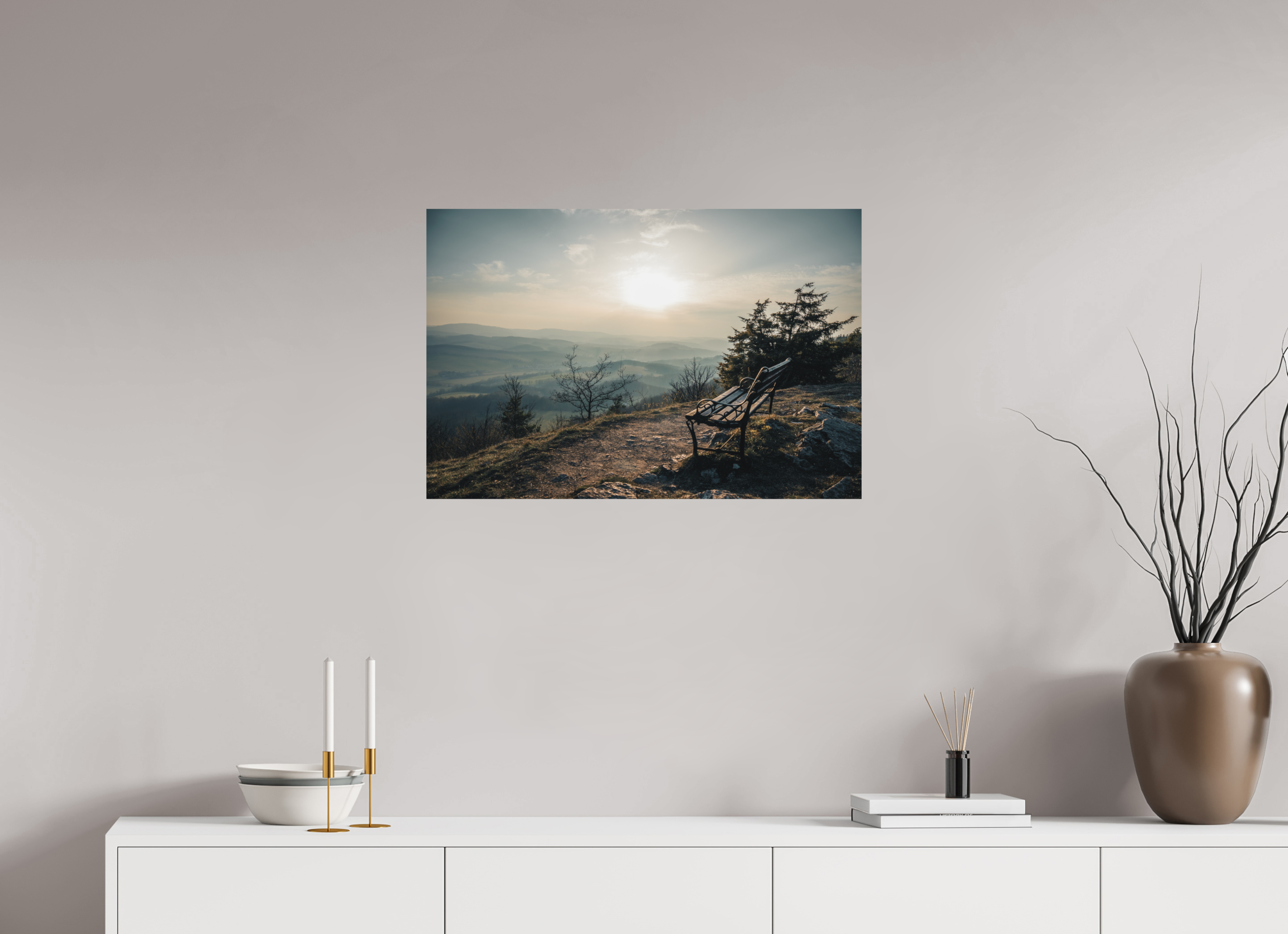 75 x 50 cm, Standard - Fuji Crystal Archive Silk Hörselberg Sunset