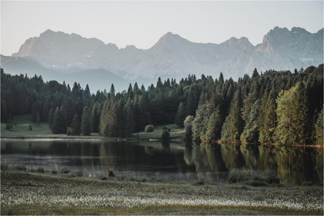 Naturaufnahme aus dem Karwendelgebirge – alpine Landschaft