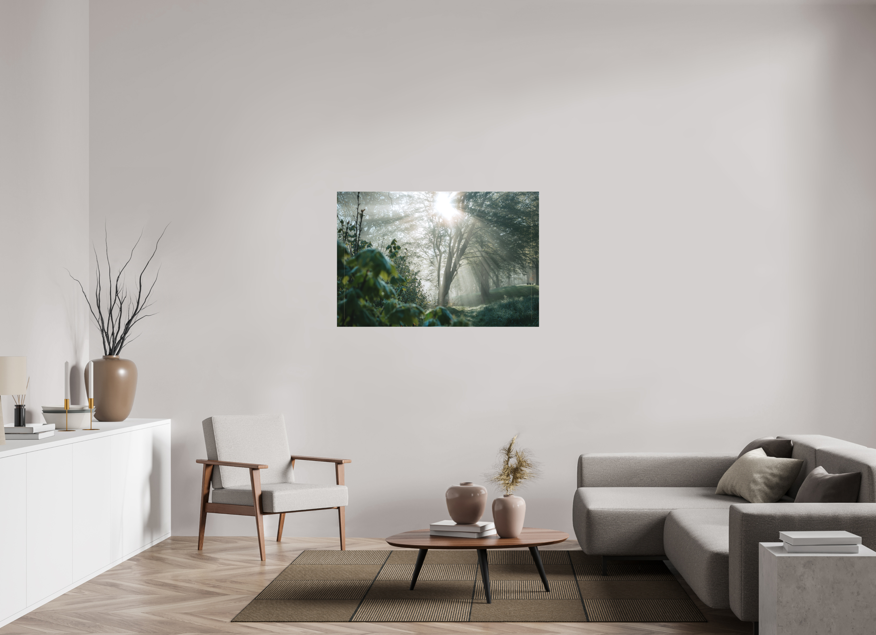 120 x 80 cm, Leinwandprint, matt Stadtpark Eisenach 2