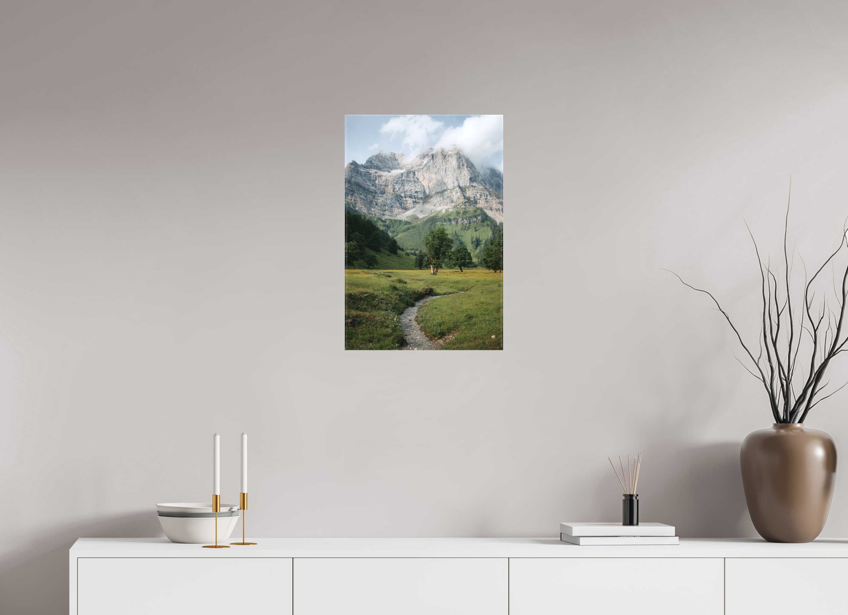 40 x 60 cm, Leinwandprint, matt Karwendel 6