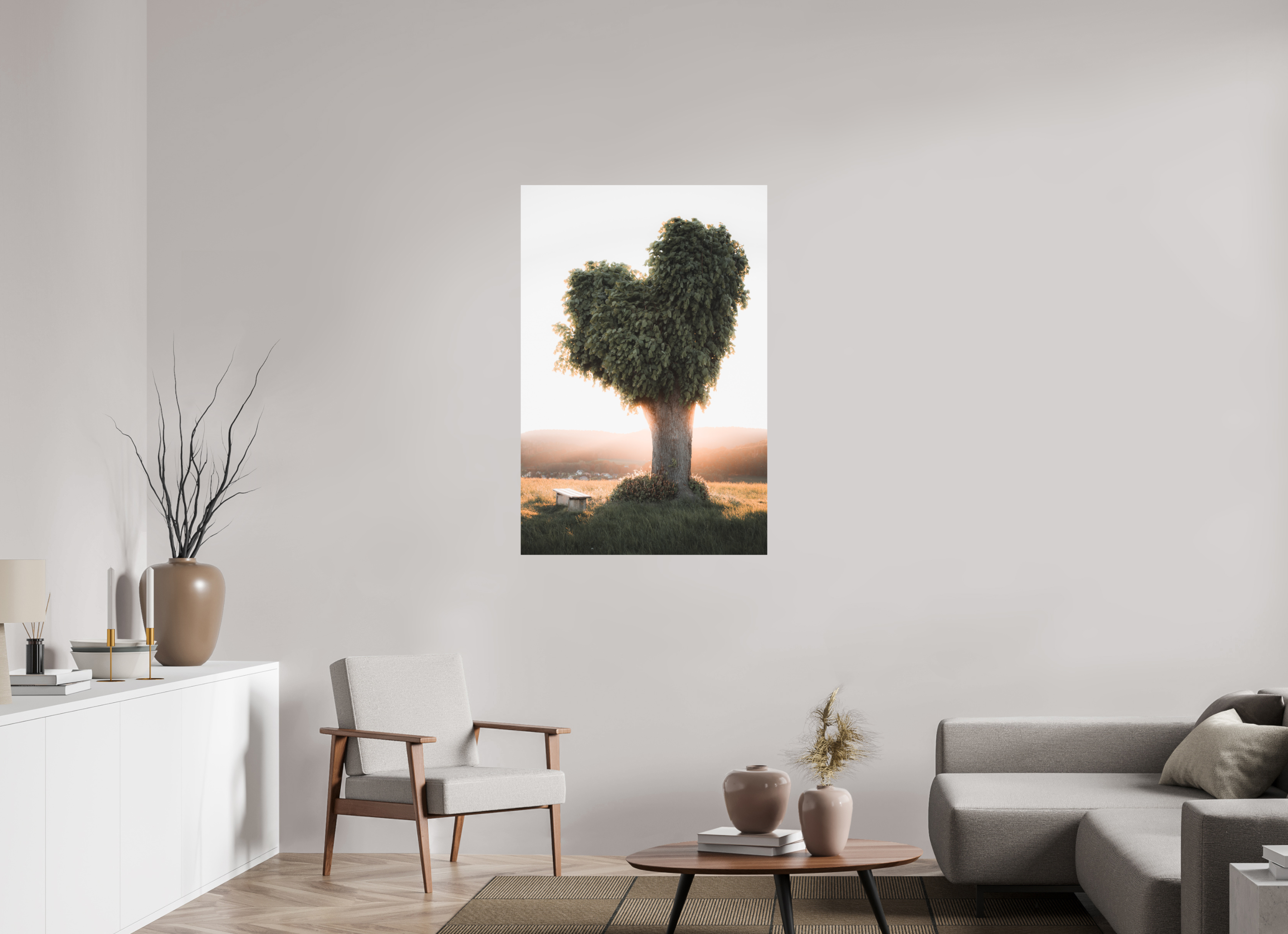 80 x 120 cm, Standard - Fuji Crystal Archive Silk Herzbaum Mosbach