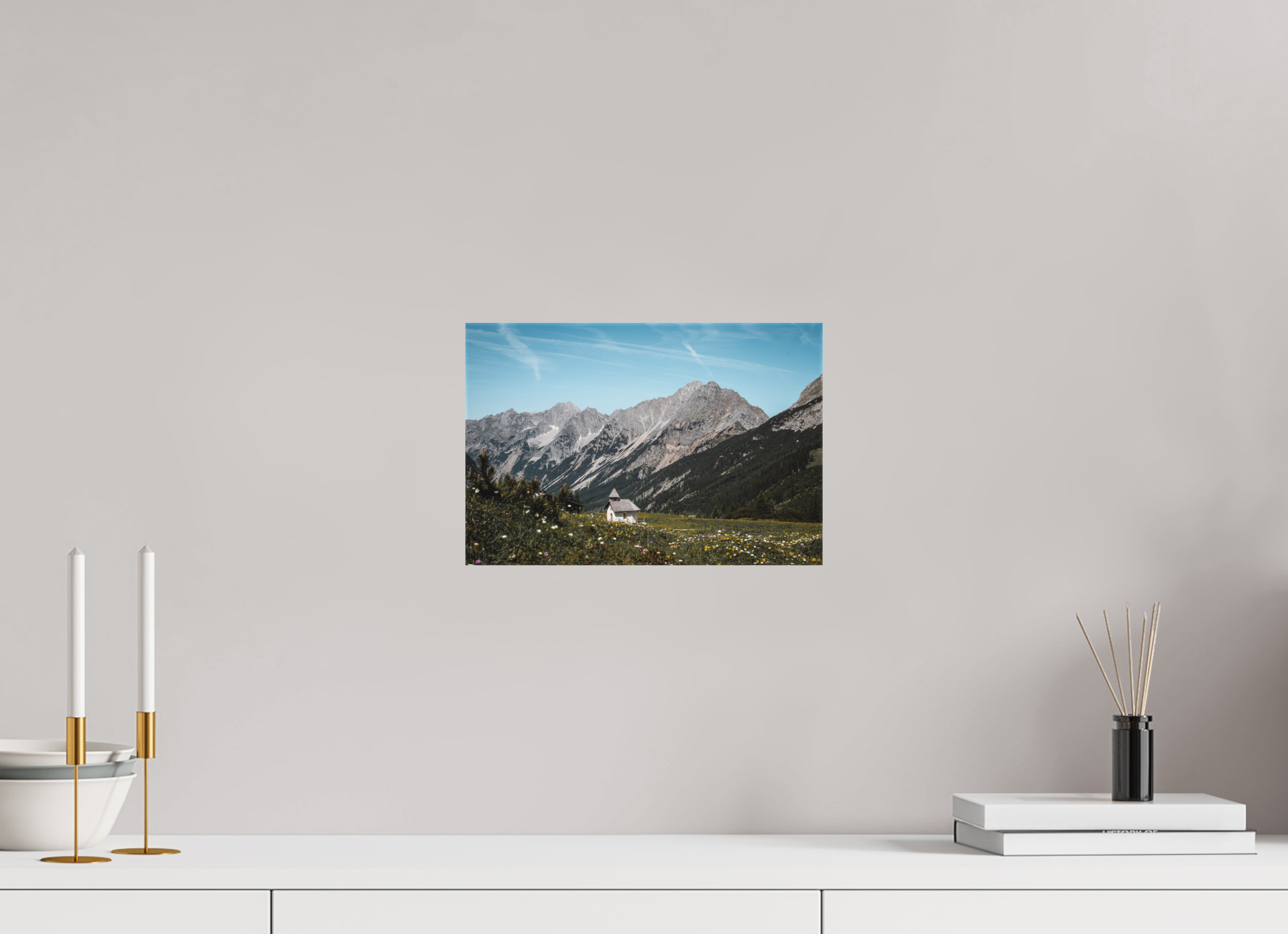 30 x 20 cm, Leinwandprint, matt Karwendel 2