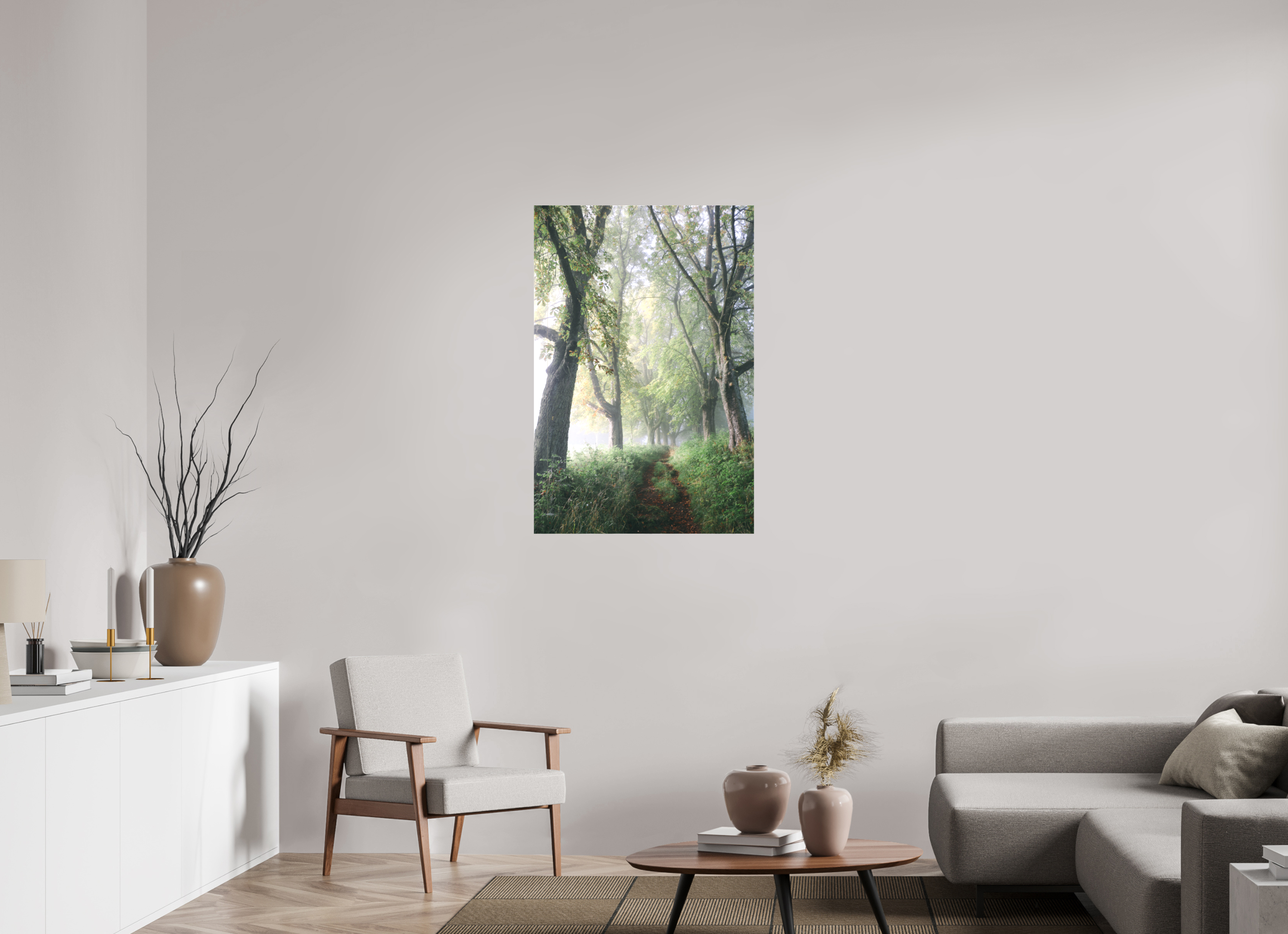 70 x 105 cm, Leinwandprint, matt Kastanienallee