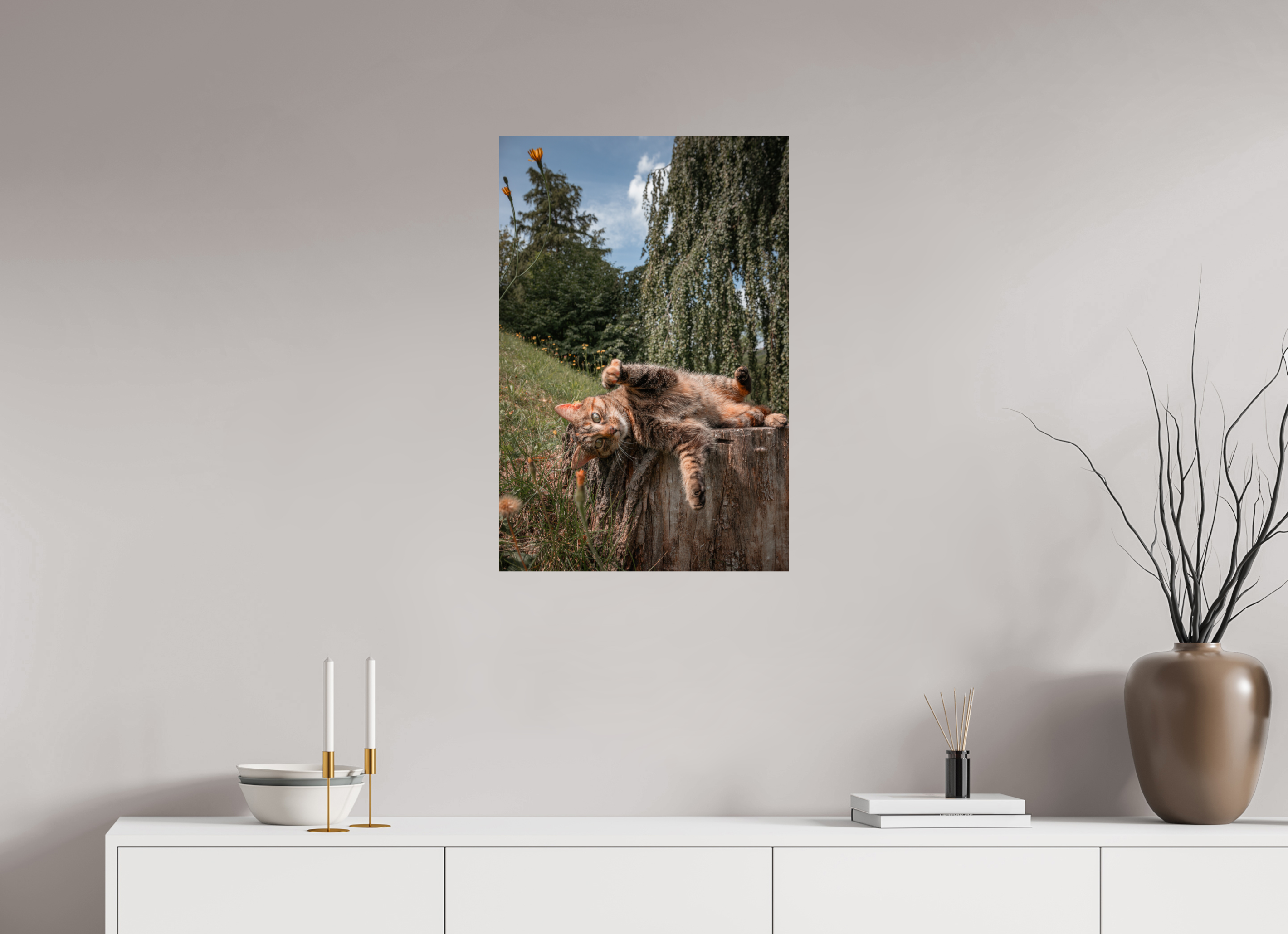 50 x 75 cm, Premium - Hahnemühle Photo Rag Baryta Wild Cat